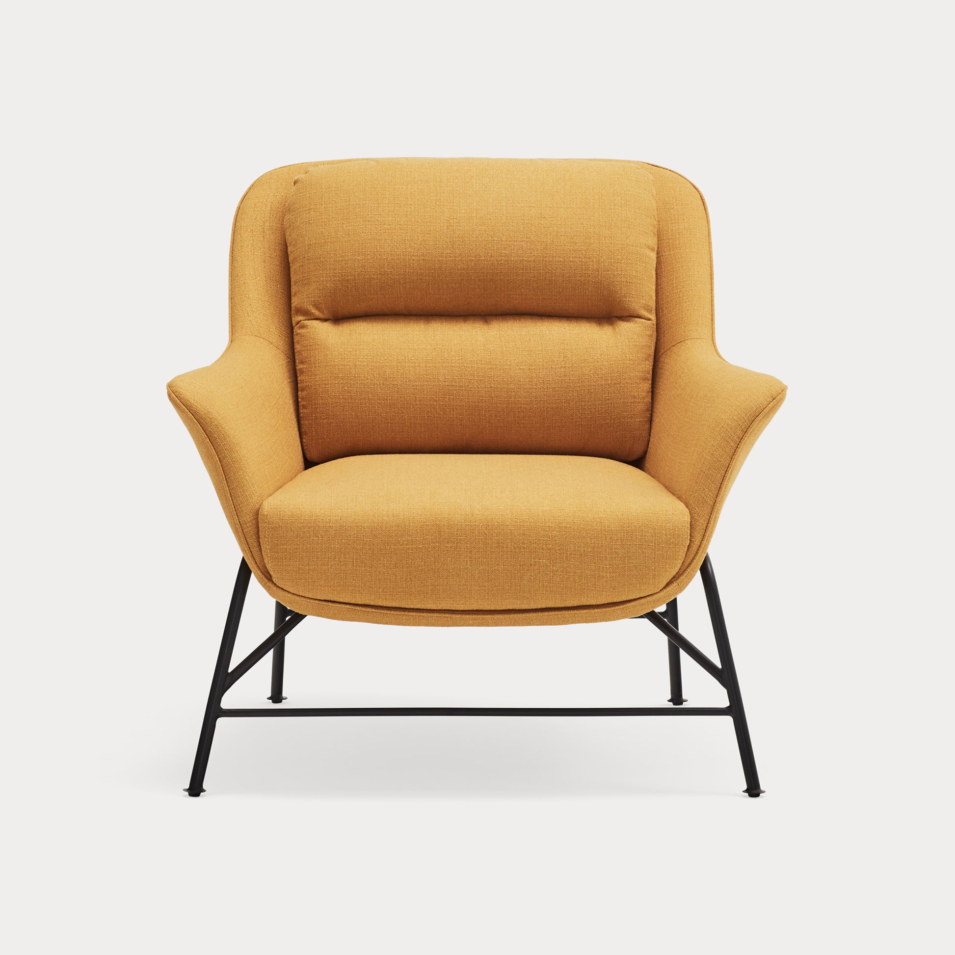 SADIRA Armchair mustard - front
