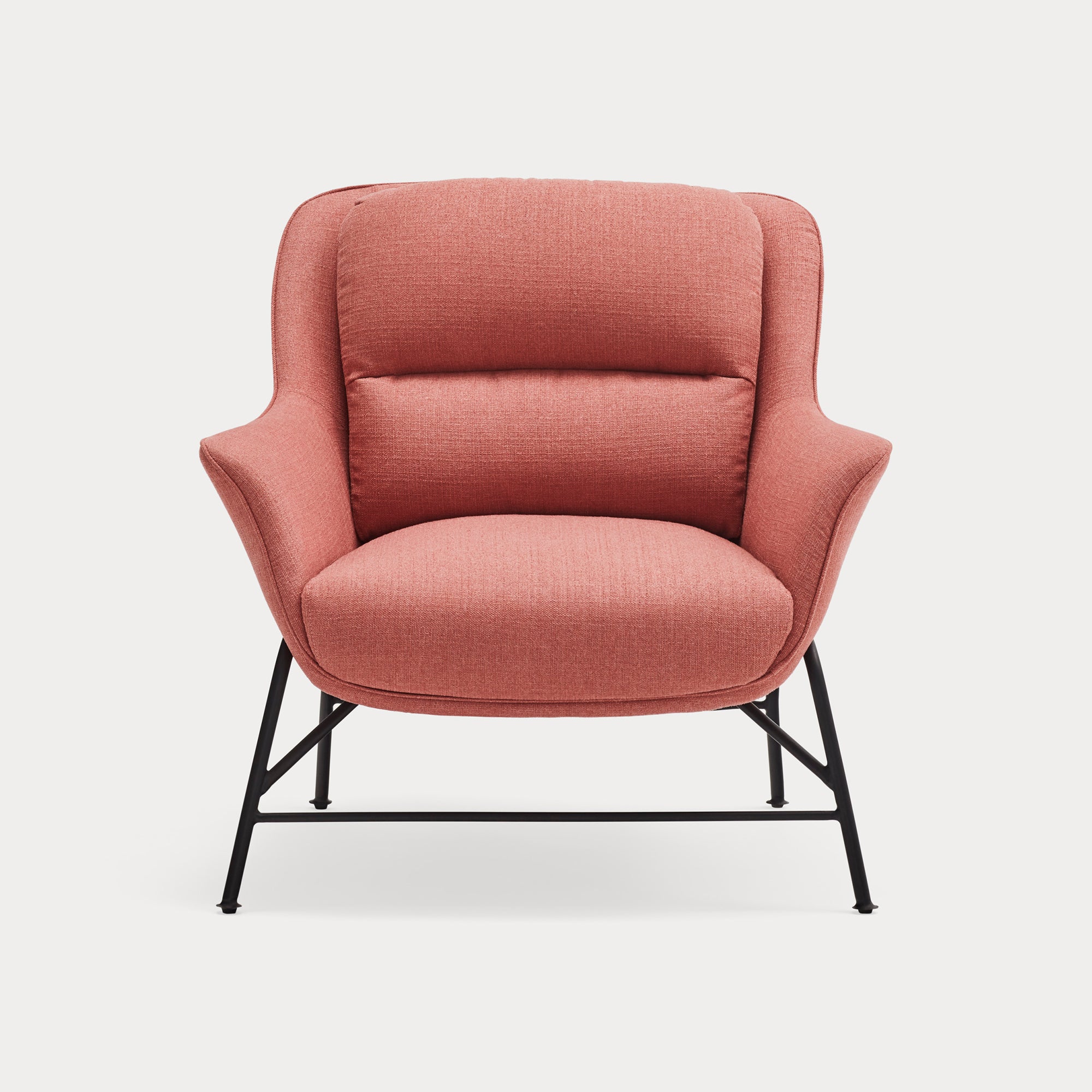 SADIRA Armchair coral - front