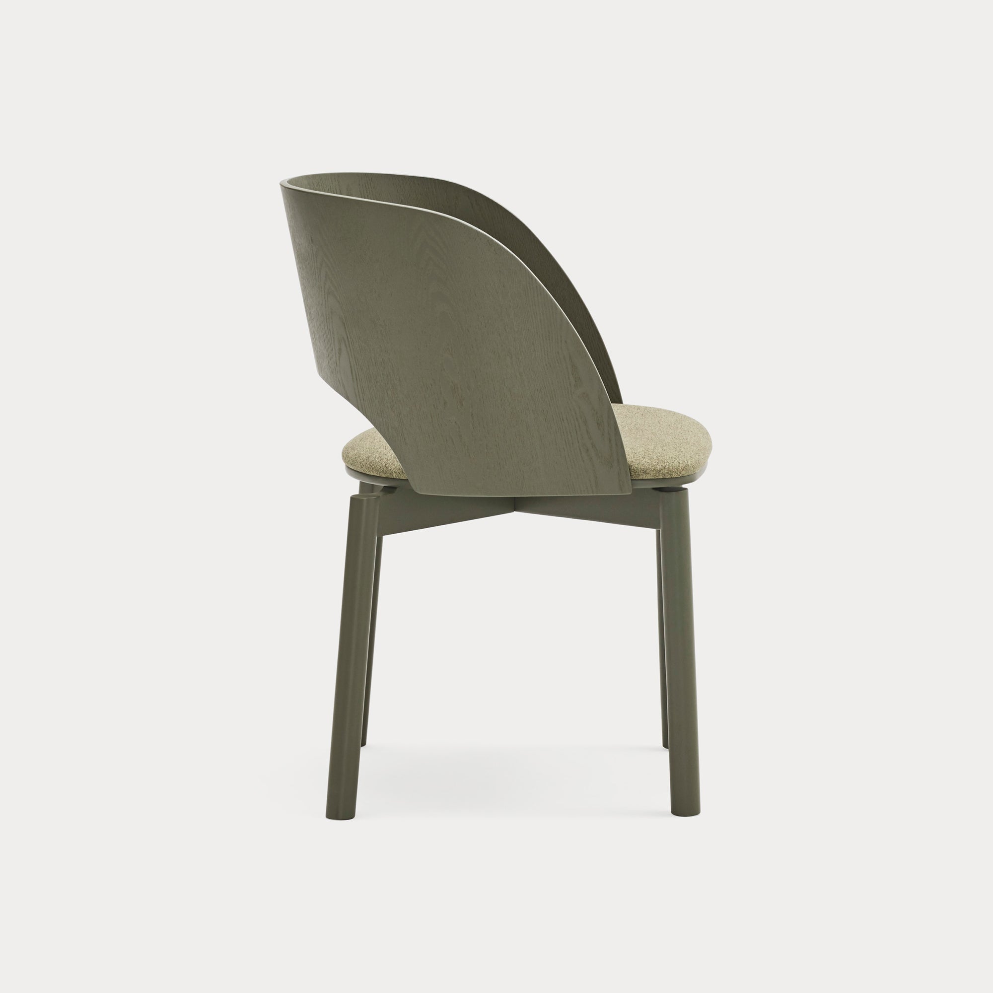 DAM Chair olive green - side