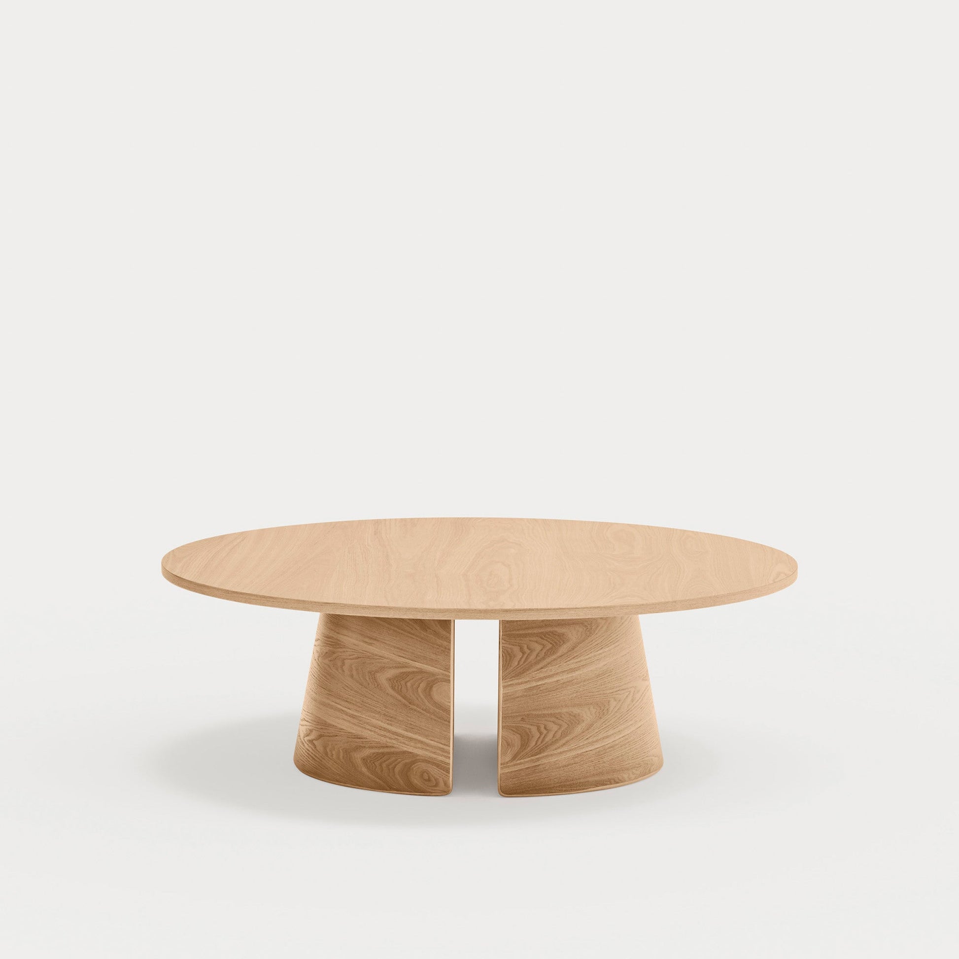 CEP Round coffee table natural - front