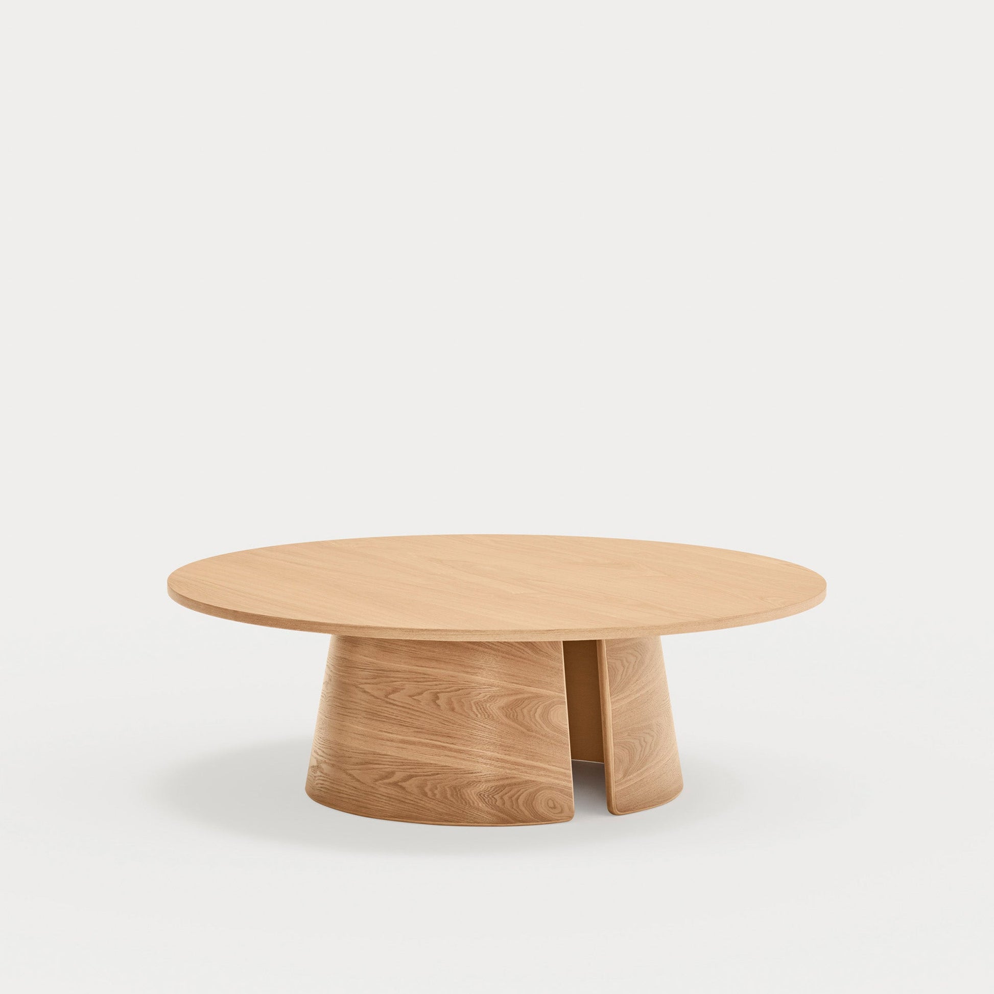 CEP Round coffee table natural - side