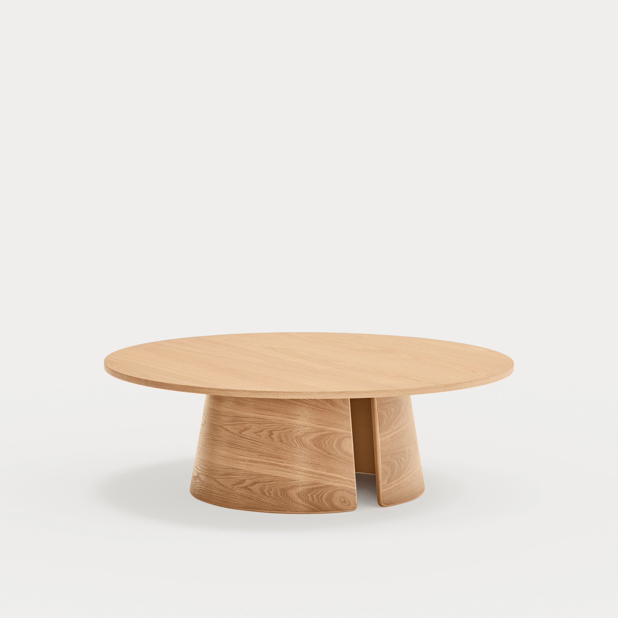 CEP Round coffee table natural - side