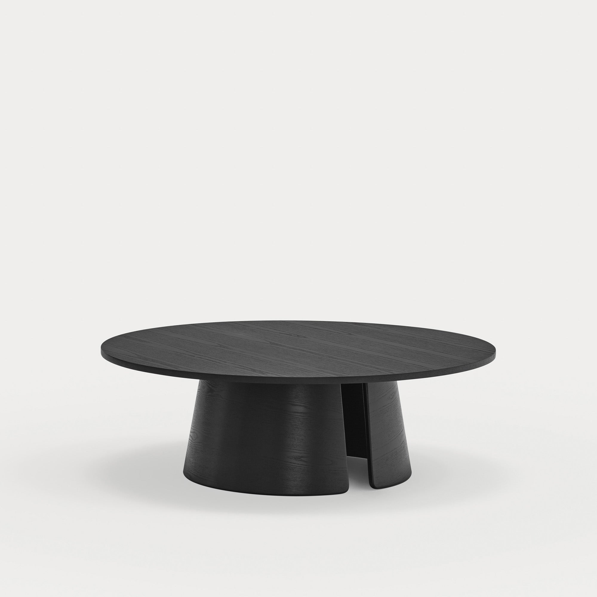 CEP Round coffee table black - side