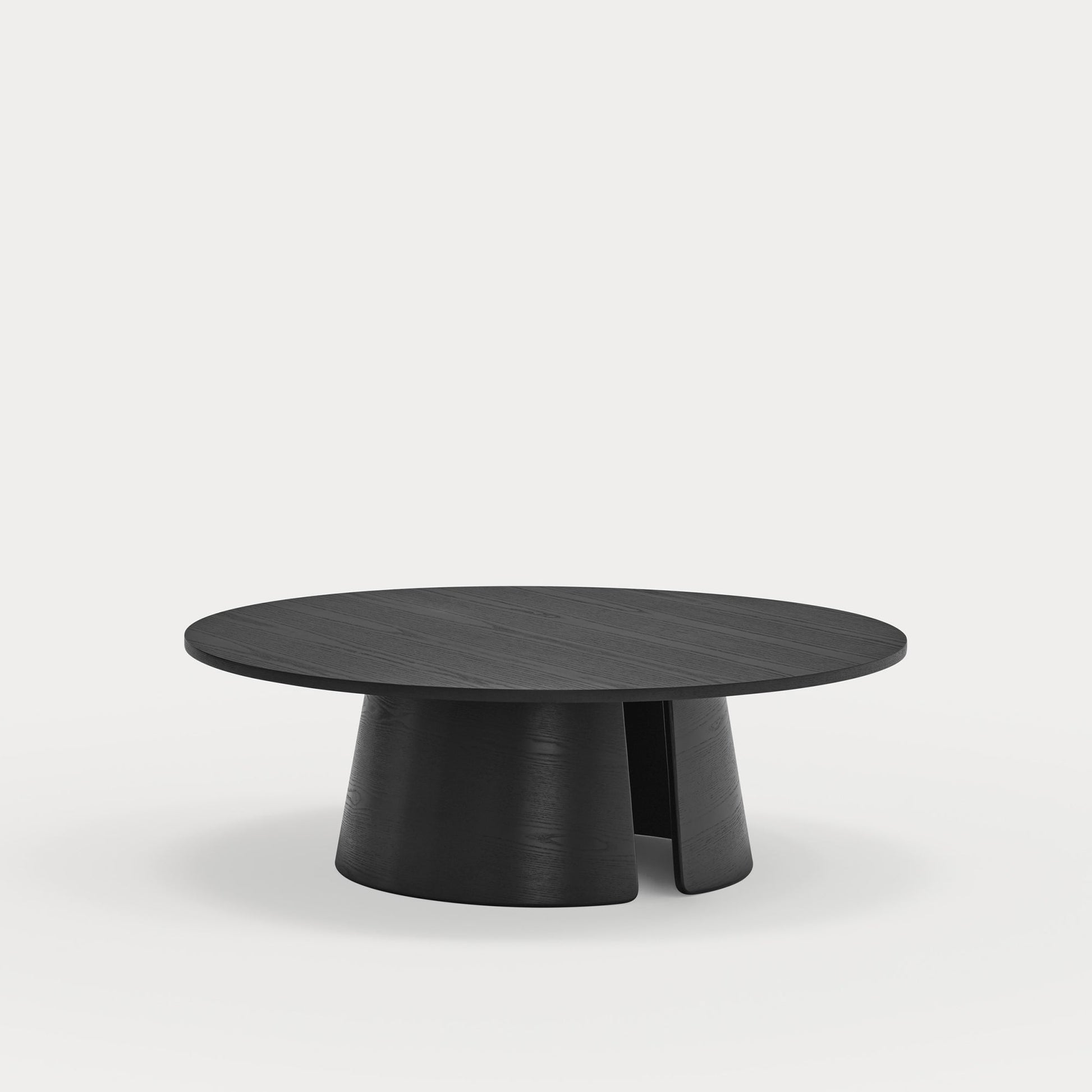 CEP Round coffee table black - side