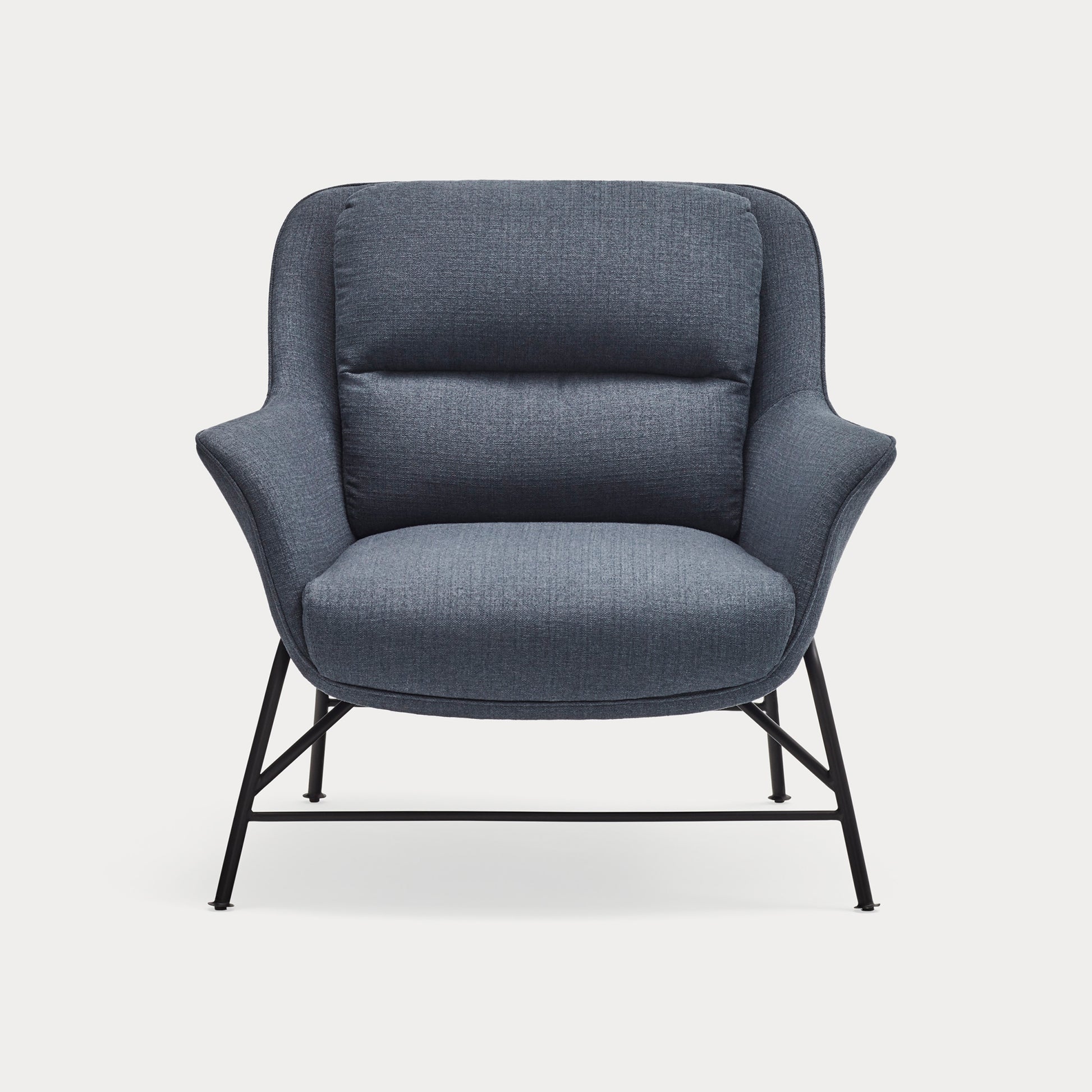 SADIRA Armchair petroleum blue - front