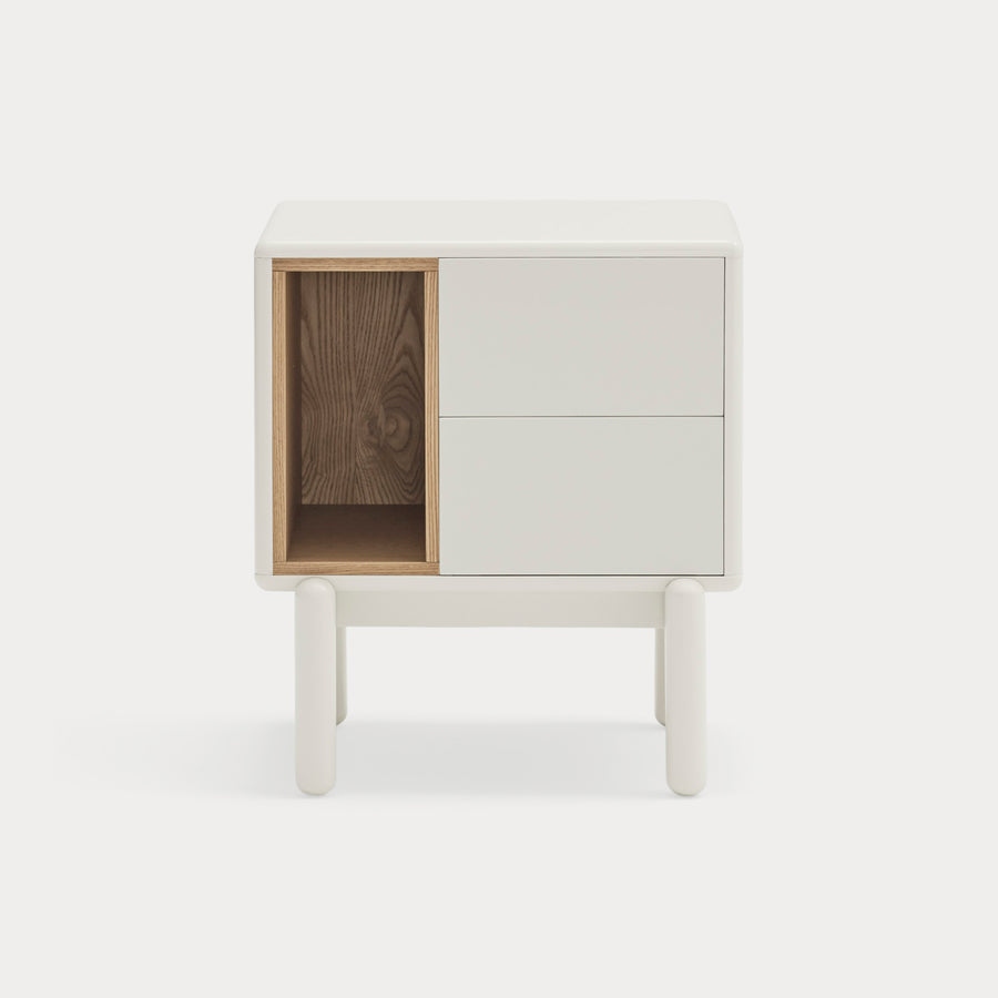 CORVO Bedside table cream - front