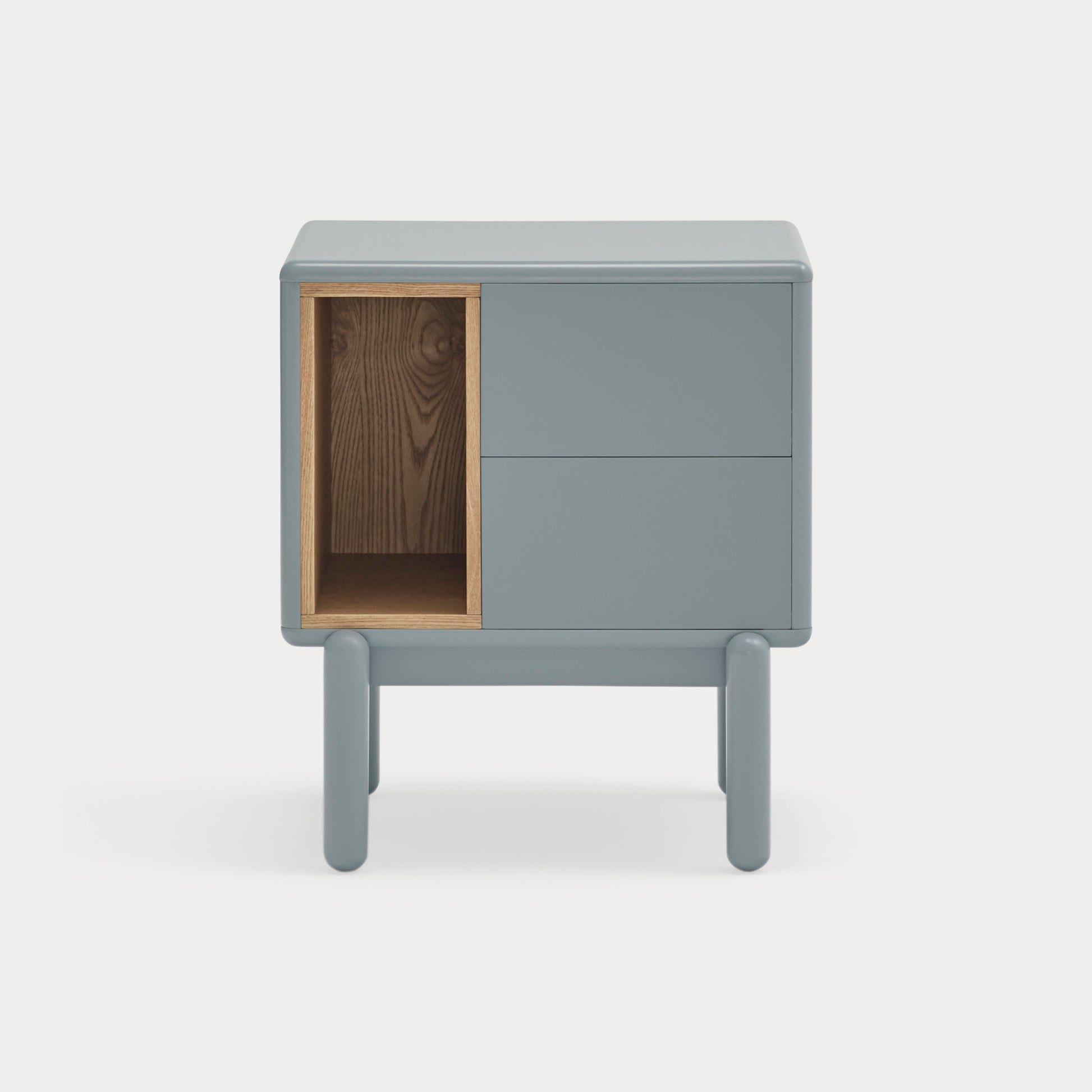 CORVO Bedside table pearl grey - front