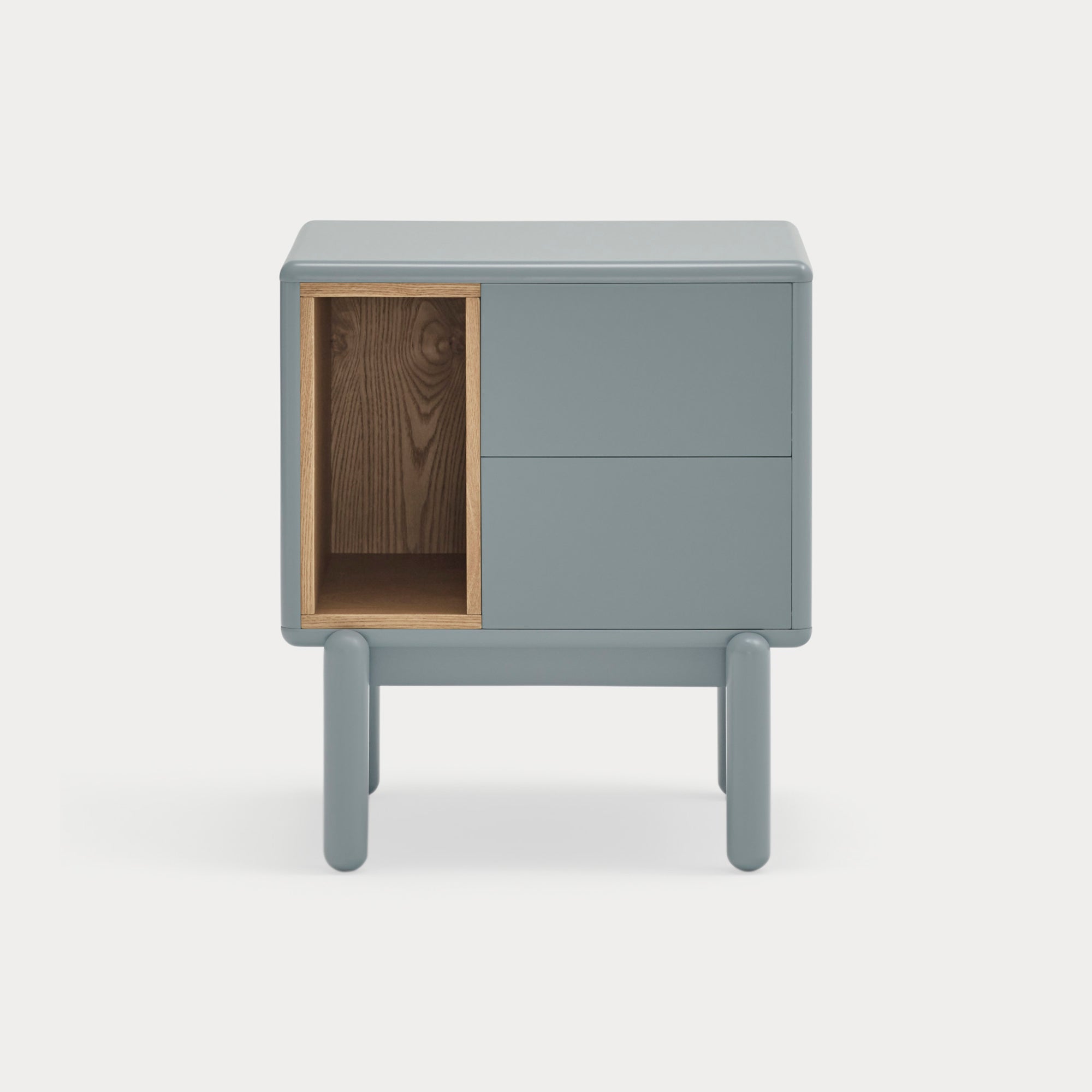 CORVO Bedside table pearl grey - front