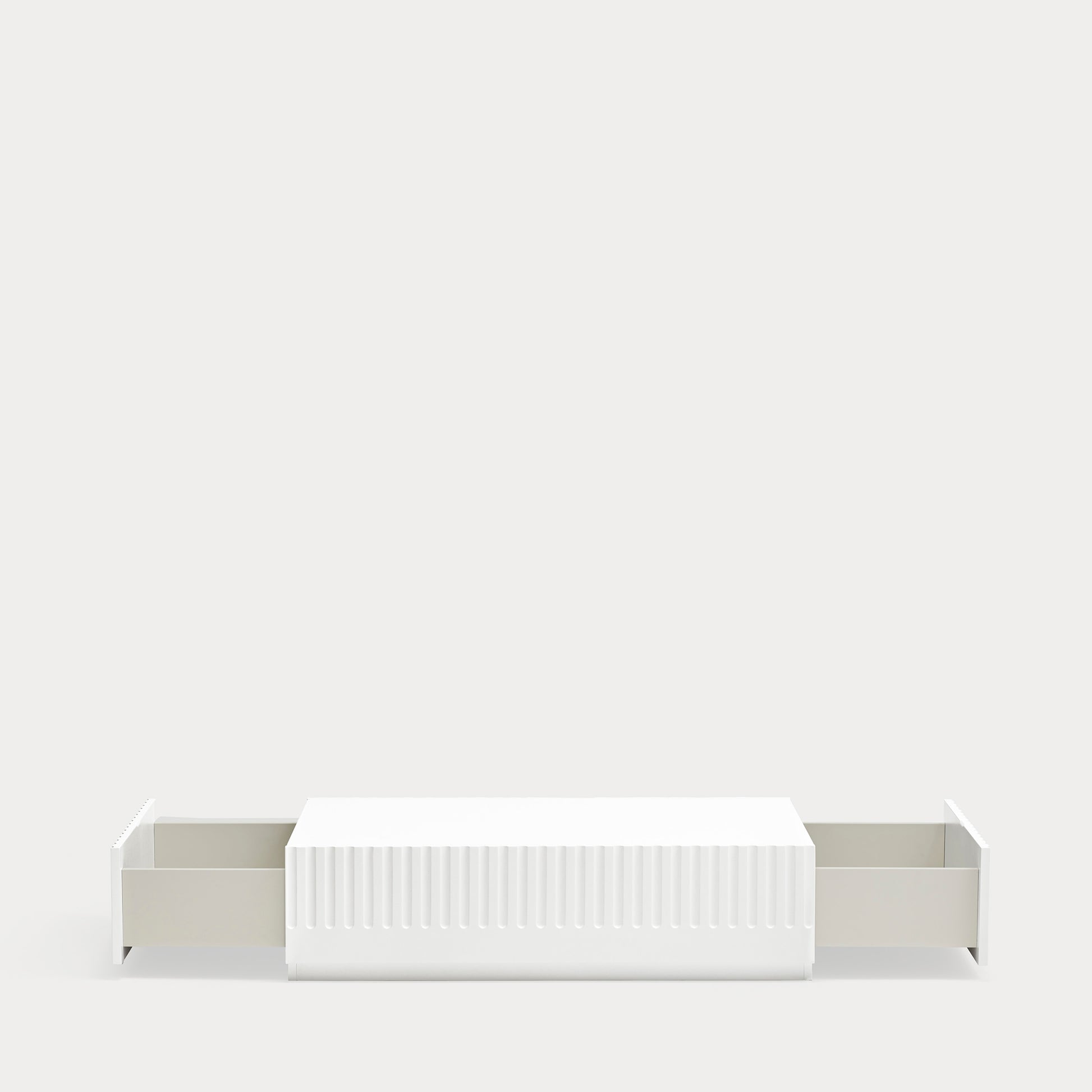 DORIC Coffee table white/cream interior - detail
