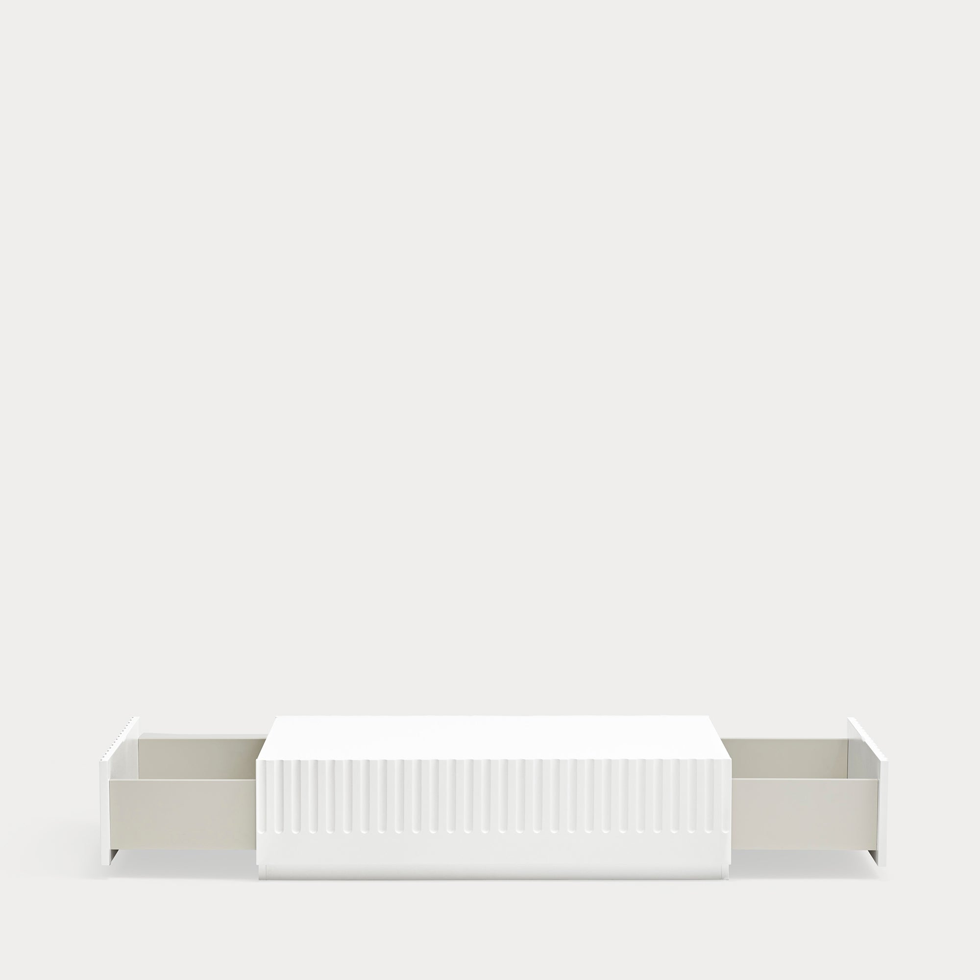 DORIC Coffee table white/cream interior - detail