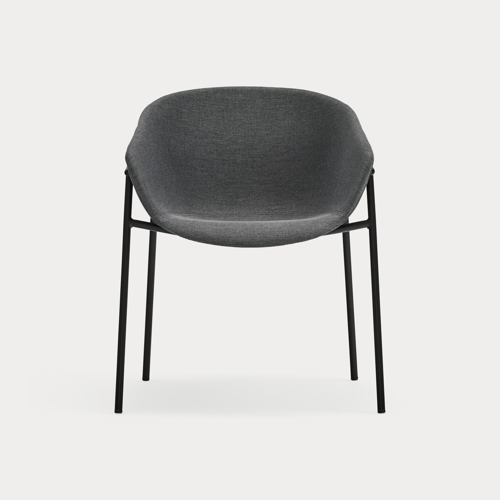 HUG Chair dark grey - front