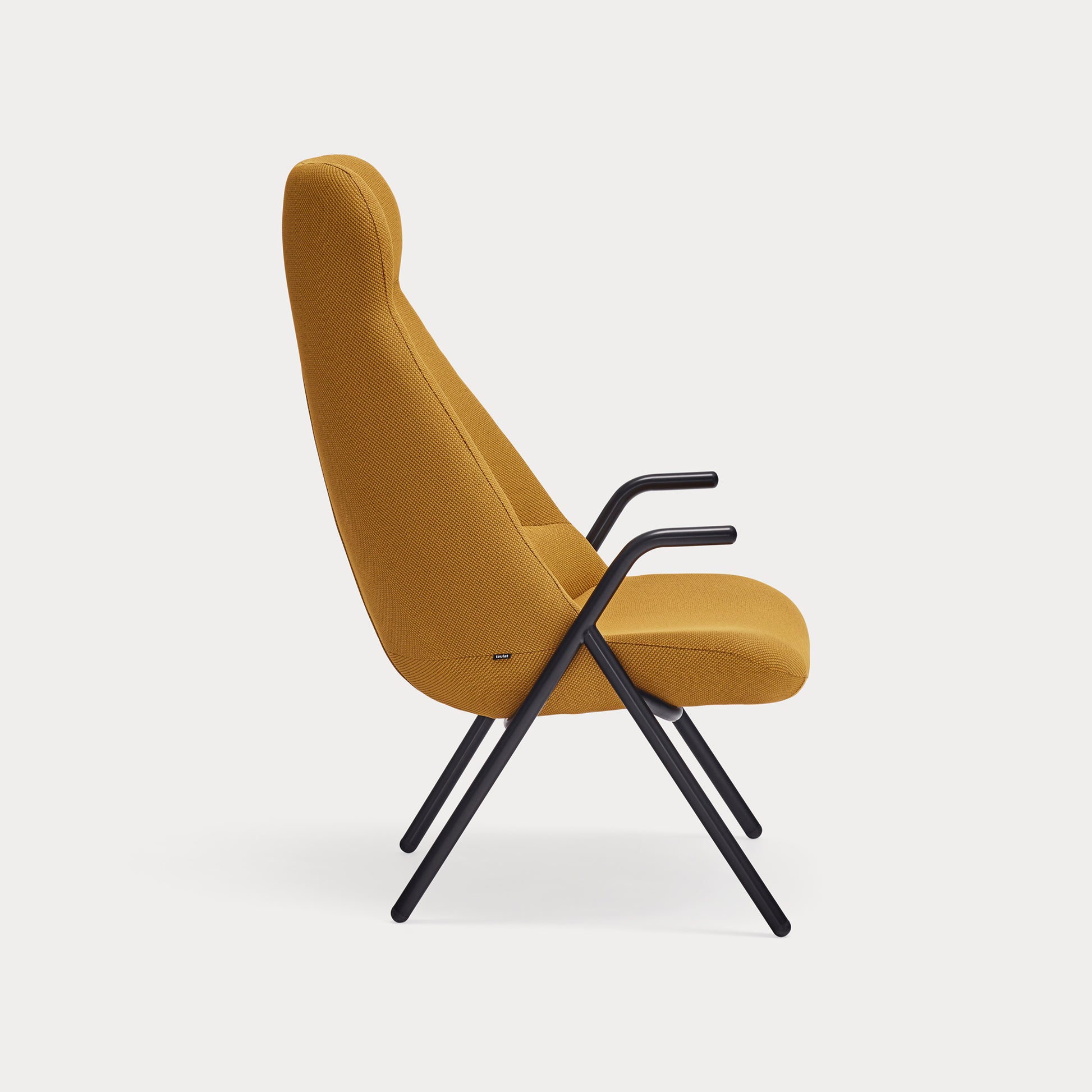 DINS Armchair mustard - side