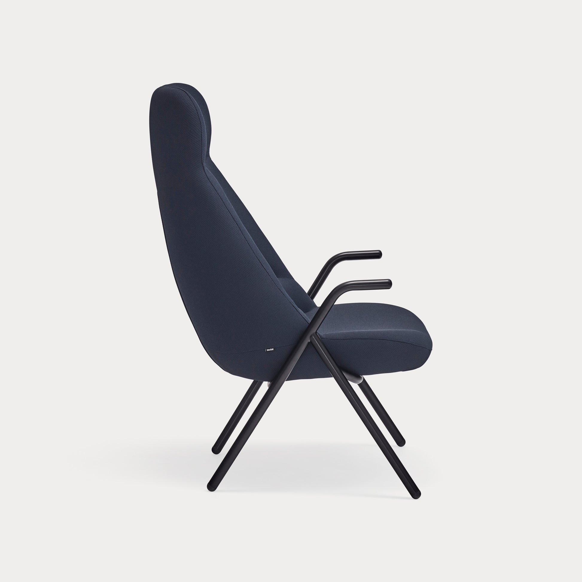 DINS Armchair dark blue - side