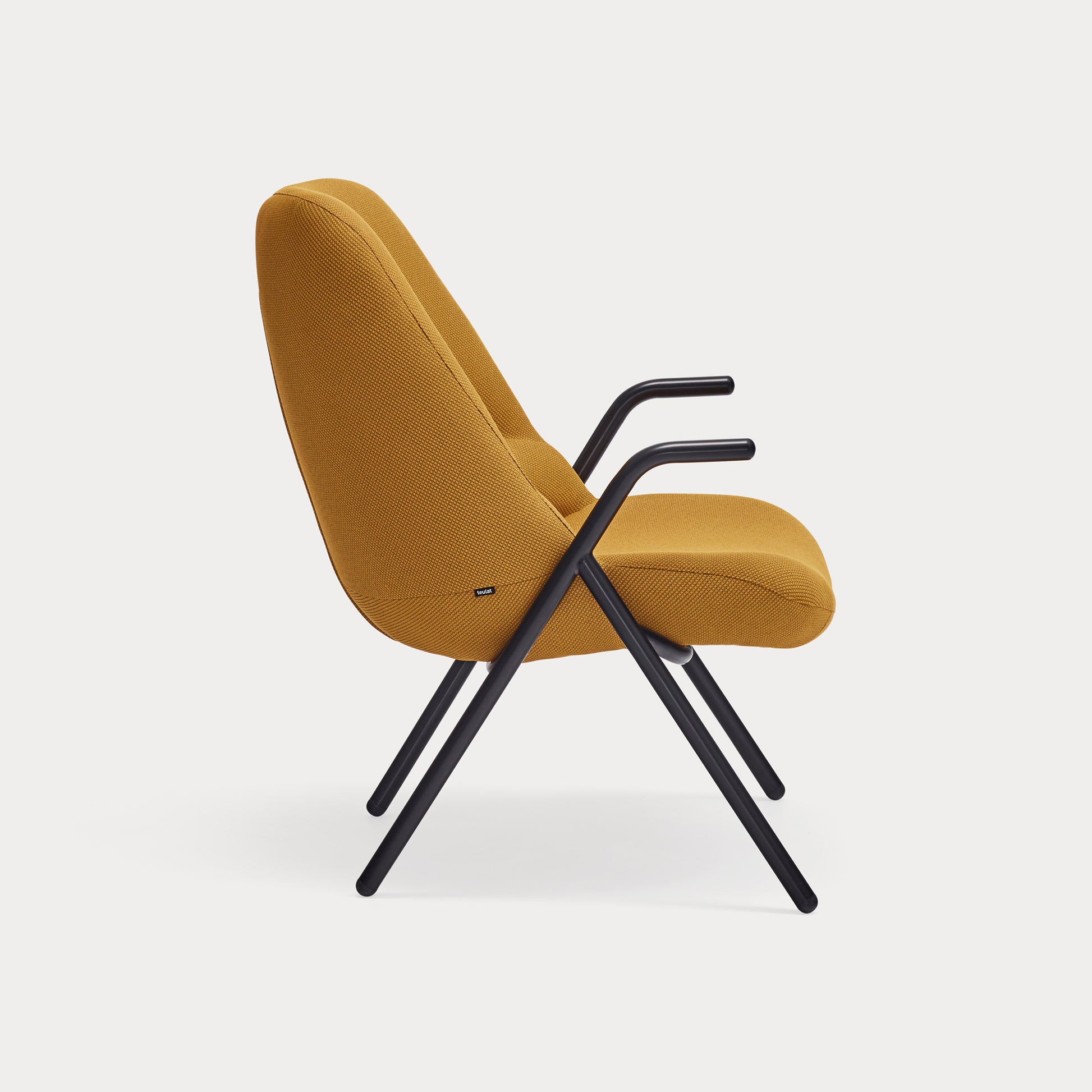 DINS Armchair s mustard - side
