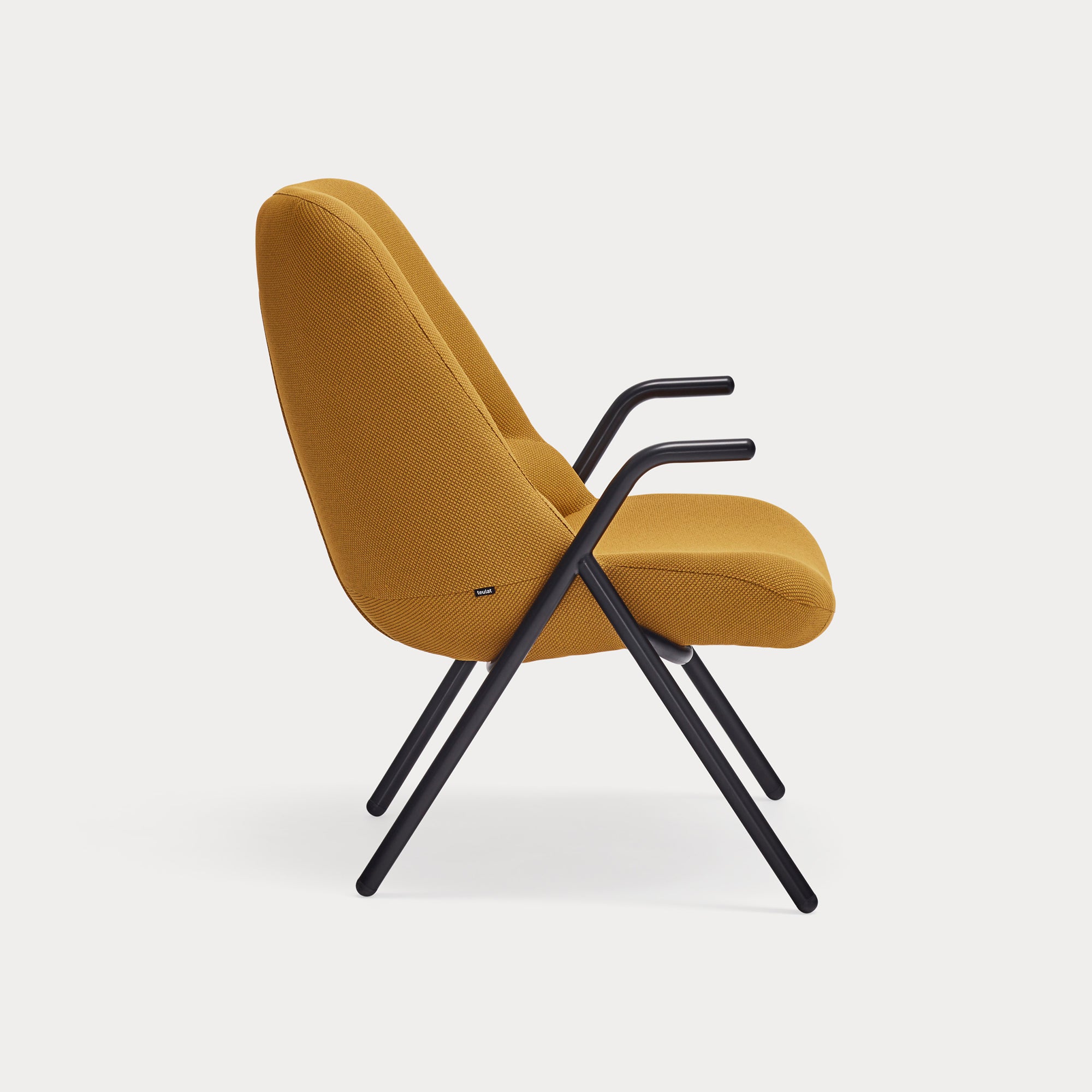 DINS Armchair s mustard - side