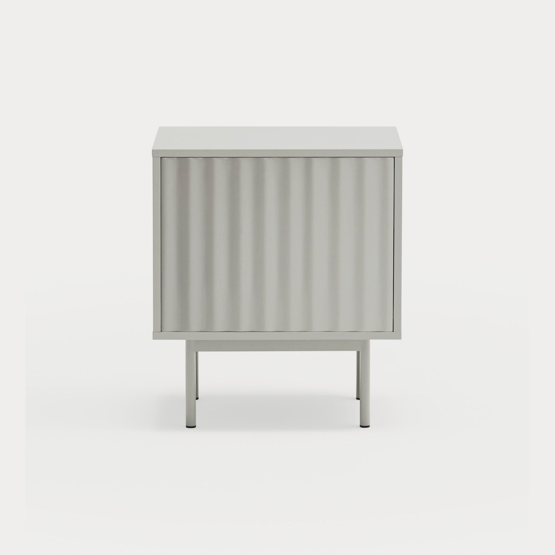 SIERRA Bedside table light grey - front