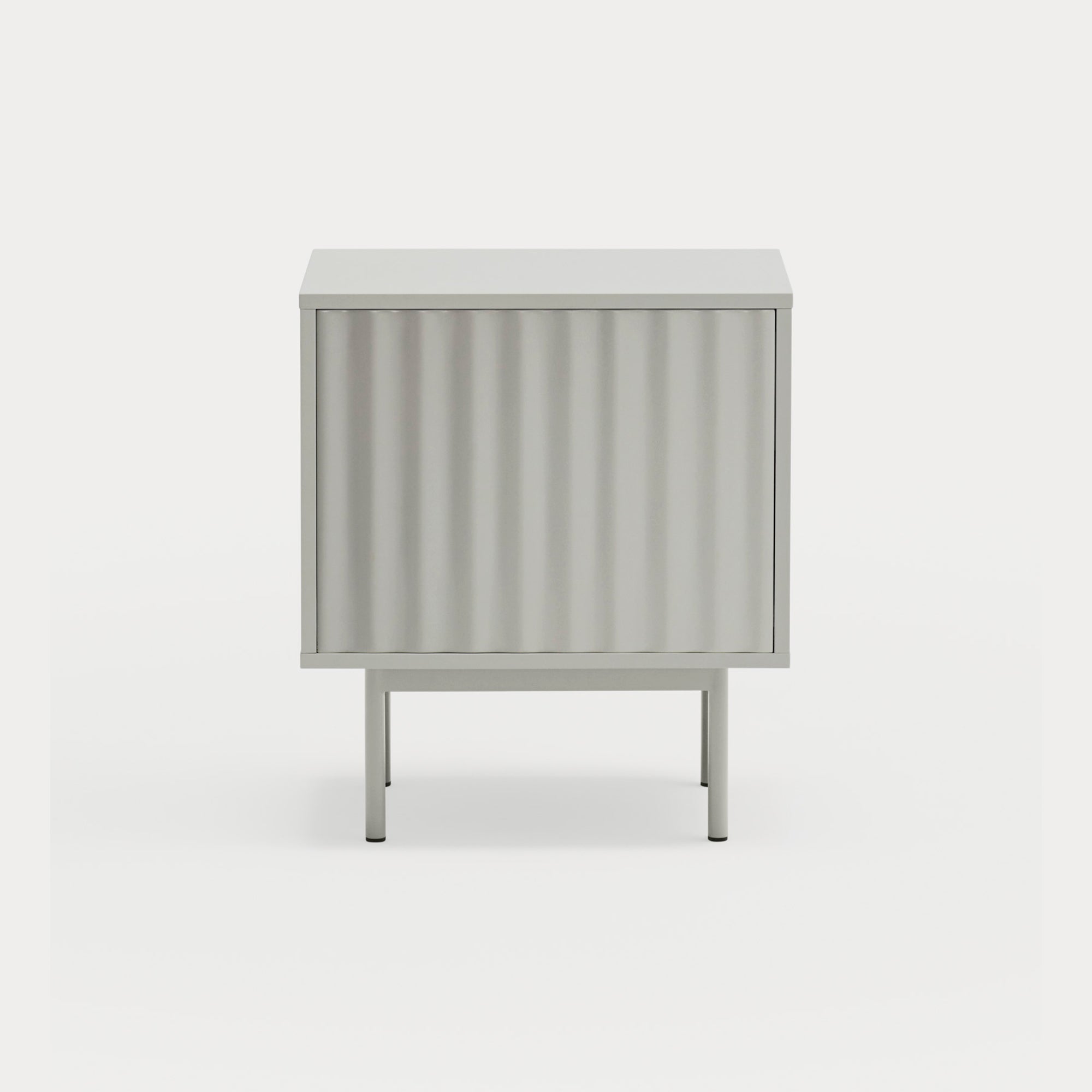SIERRA Bedside table light grey - front
