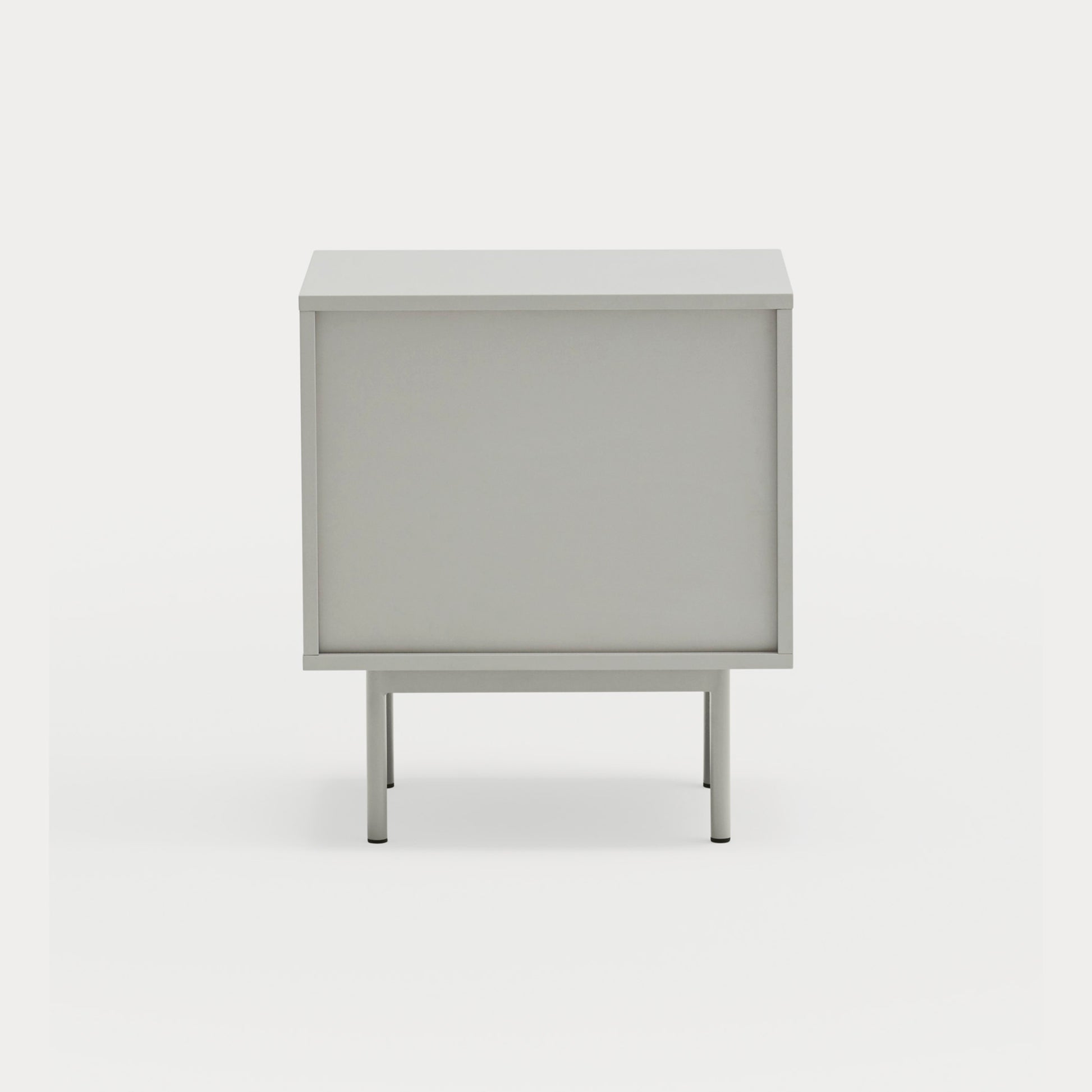 SIERRA Bedside table light grey - back