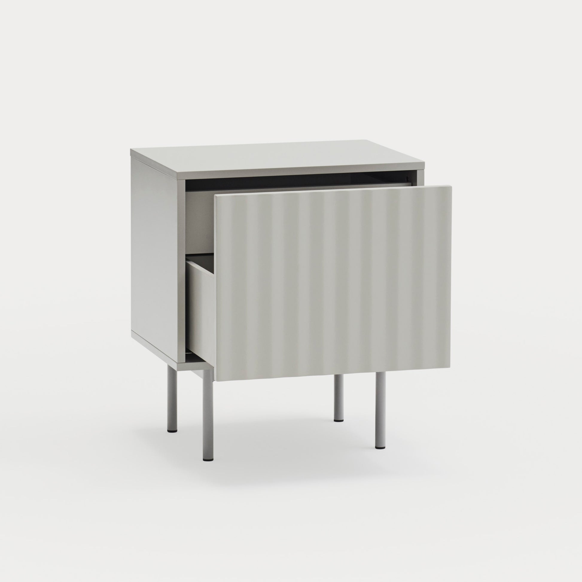 SIERRA Bedside table light grey - detail