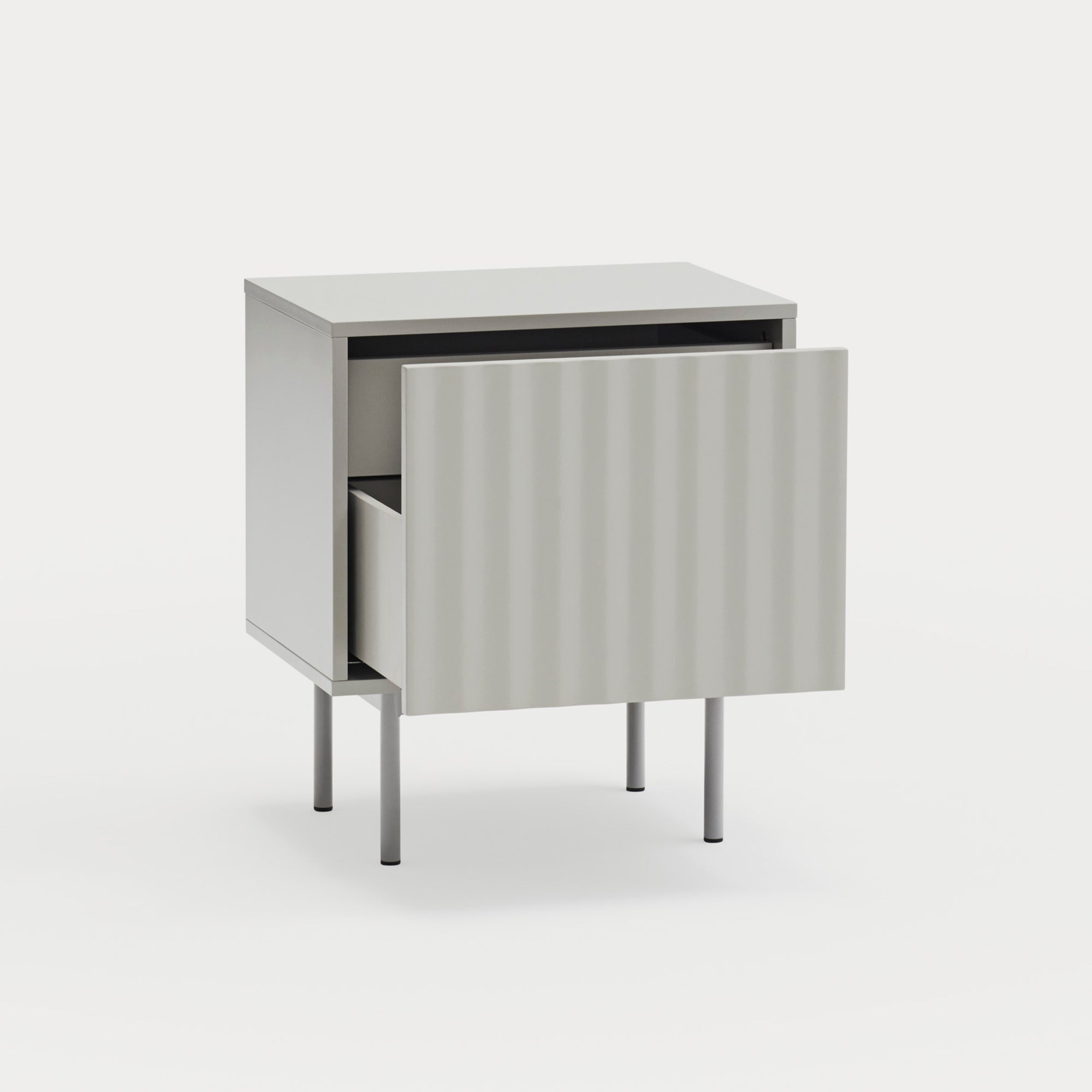 SIERRA Bedside table light grey - detail