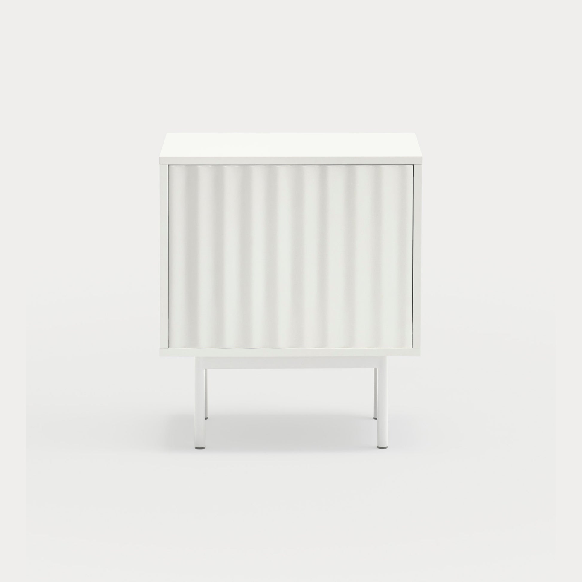 SIERRA Bedside table white - front
