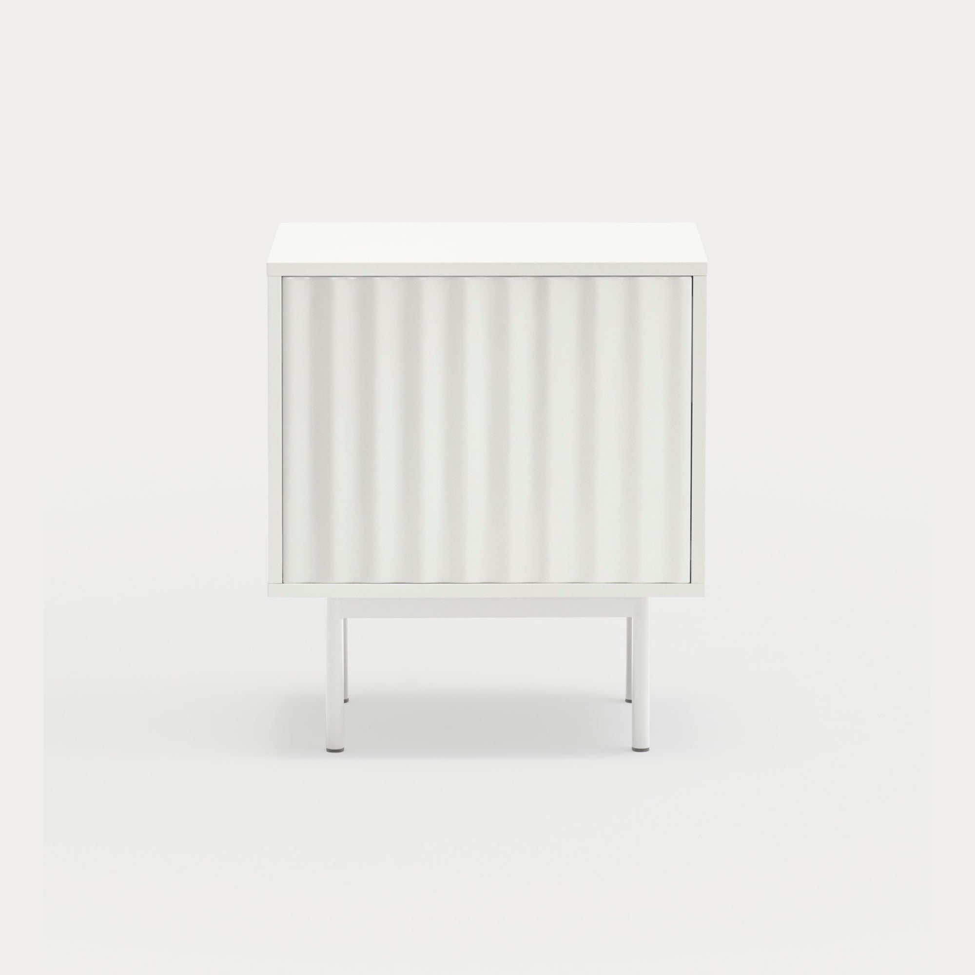 SIERRA Bedside table white - front
