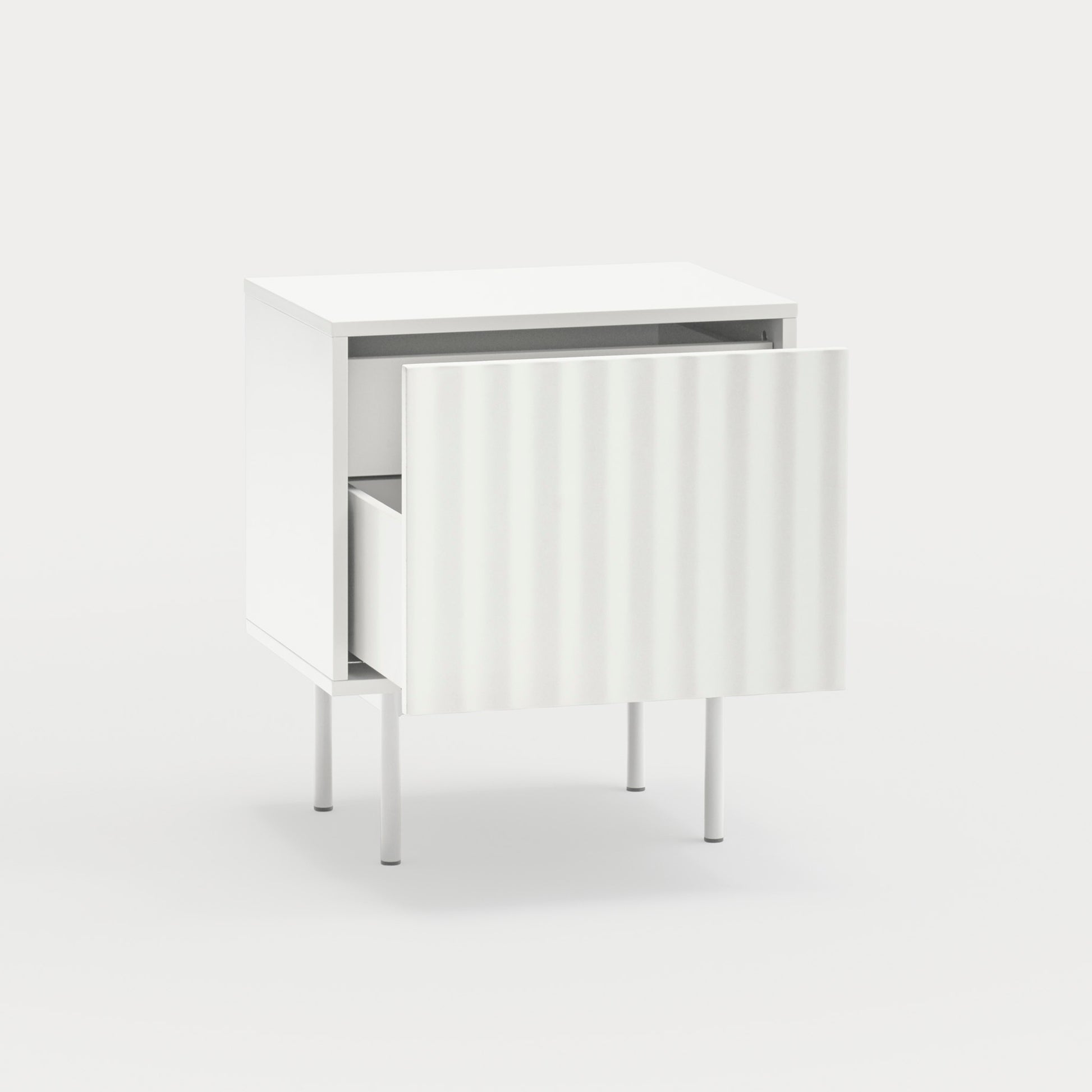 SIERRA Bedside table white - detail