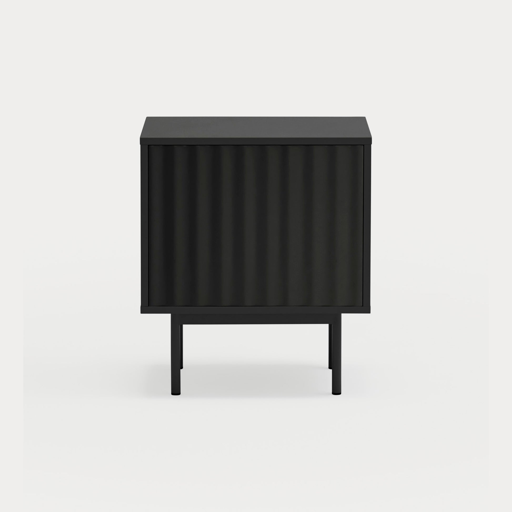 SIERRA Bedside table black - front