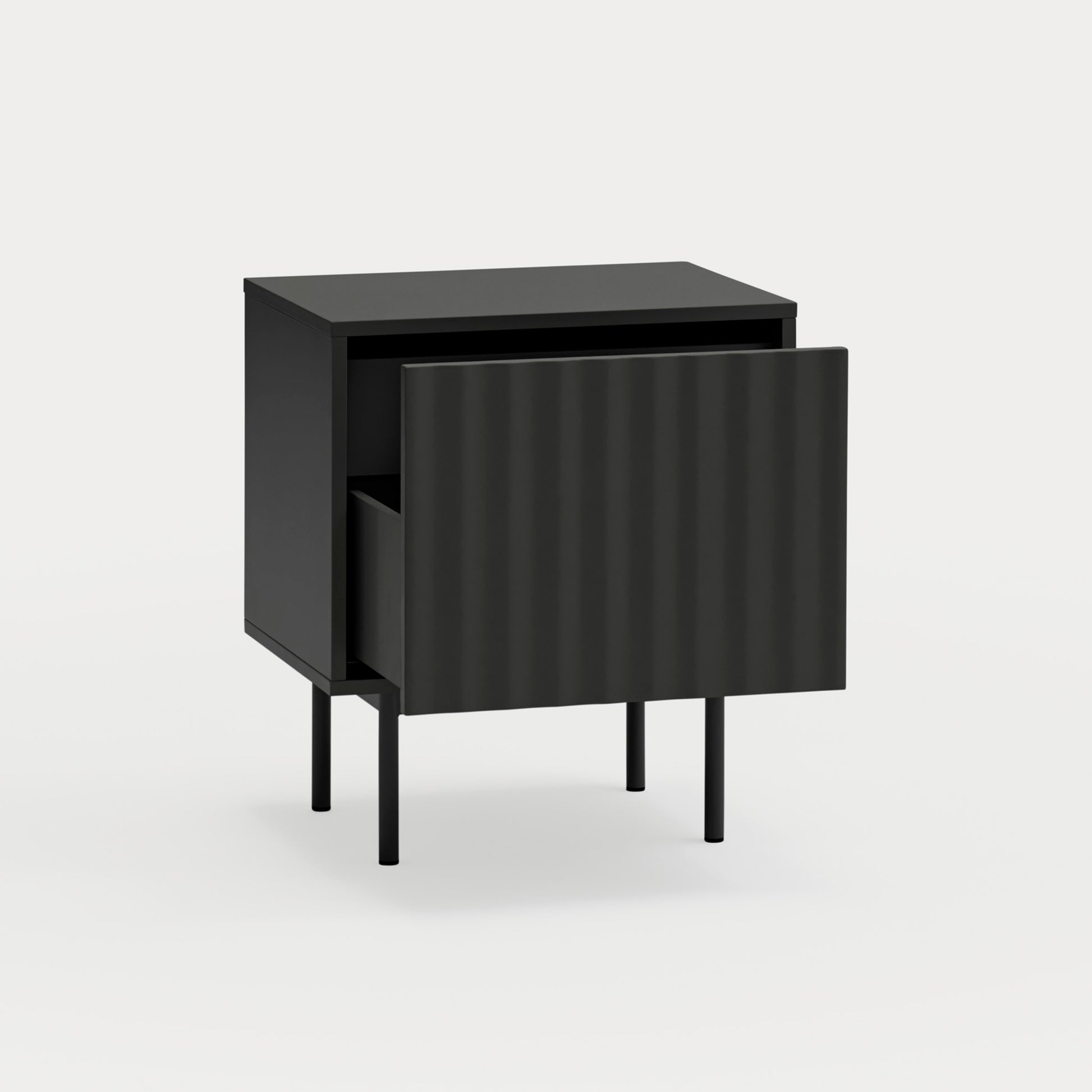 SIERRA Bedside table black - detail