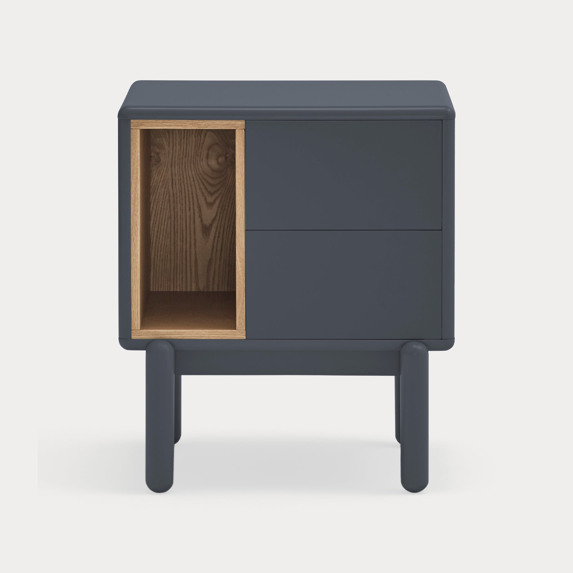 CORVO Bedside table anthracite gray - front