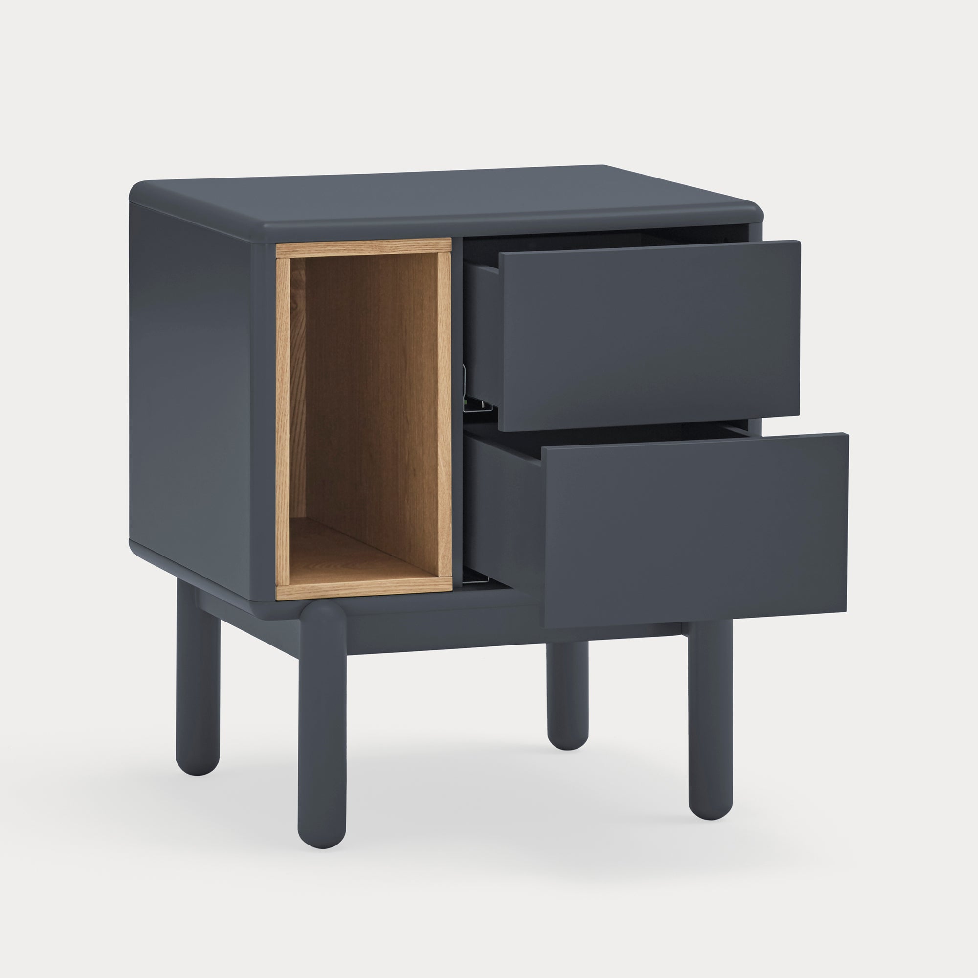 CORVO Bedside table anthracite gray - detail