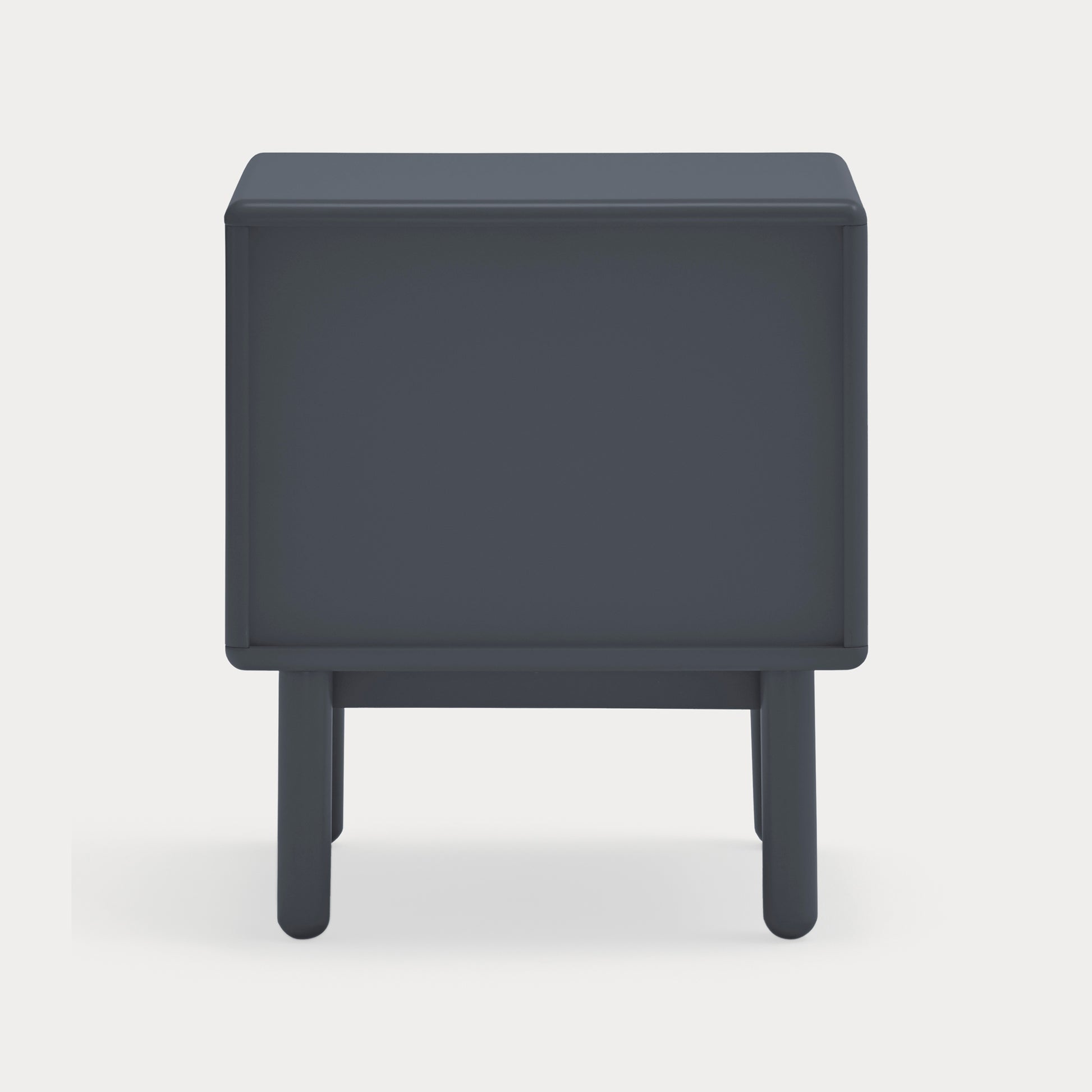 CORVO Bedside table anthracite gray - back
