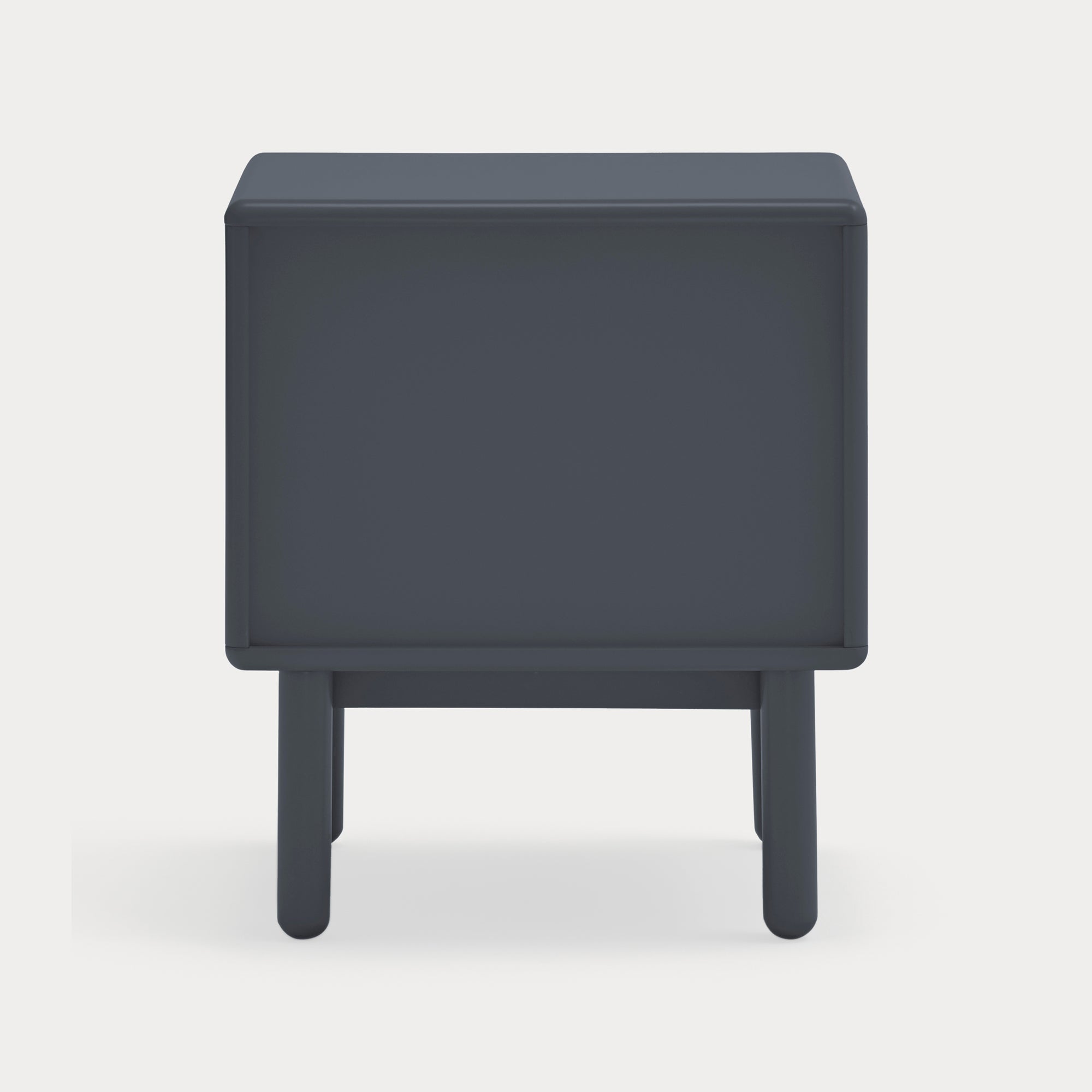 CORVO Bedside table anthracite gray - back