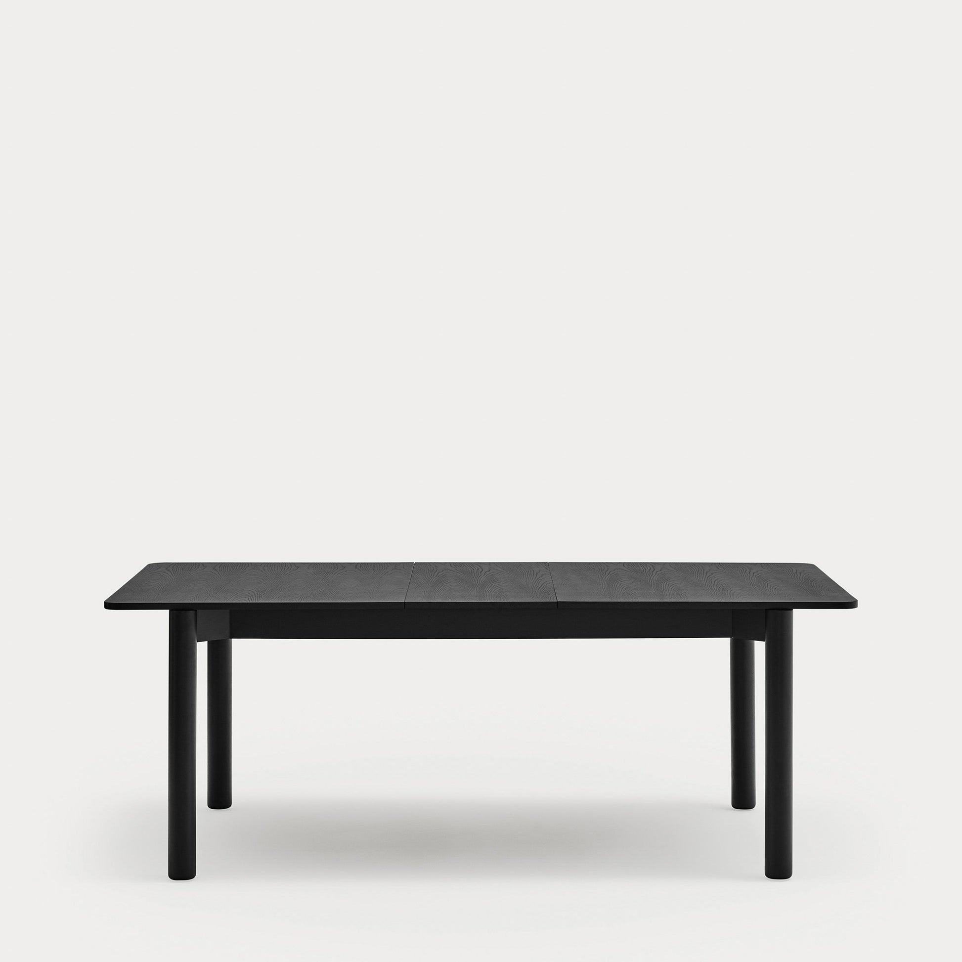 ATLAS Rectangular Extendable table black - extended