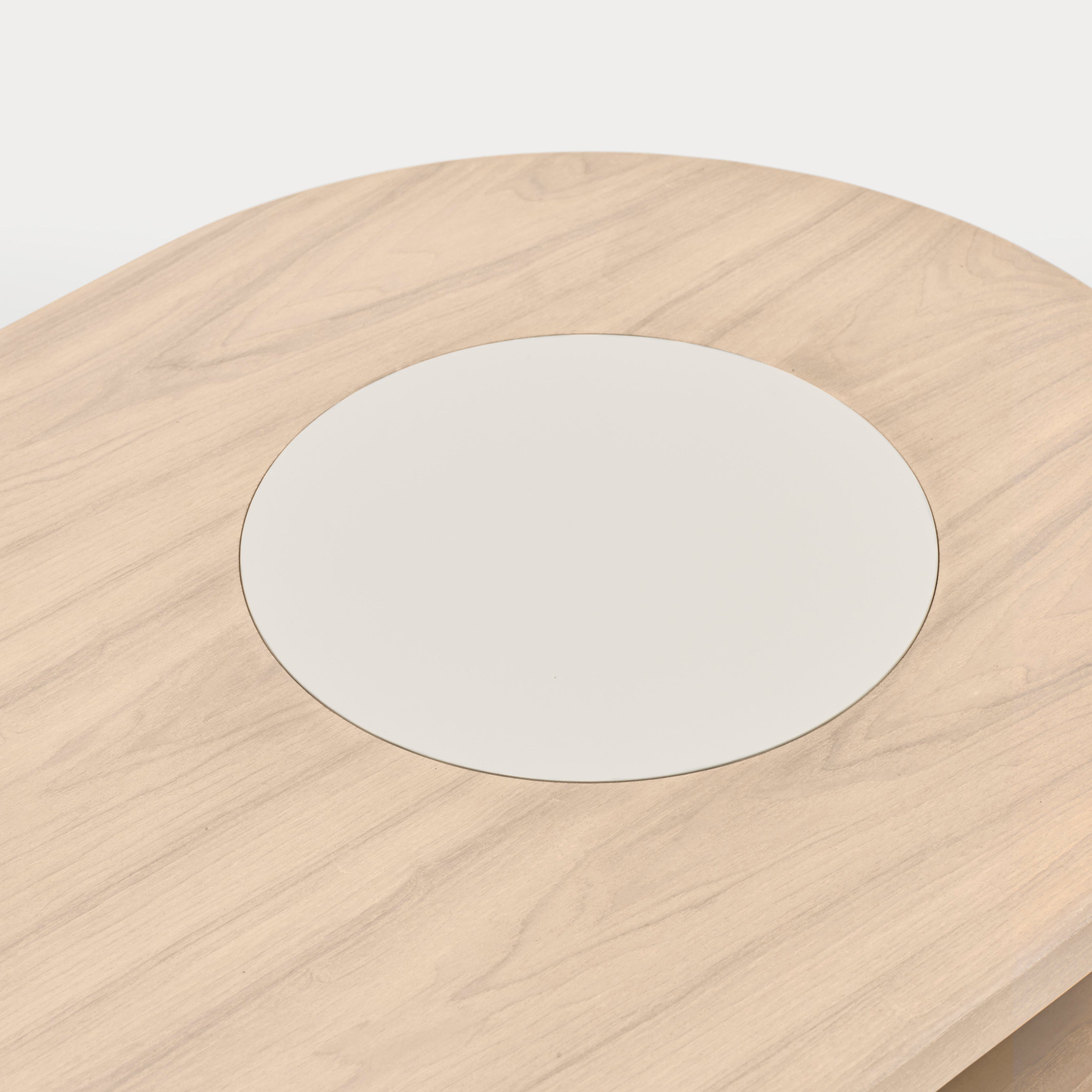NORI End table light natural-cream legs - detail