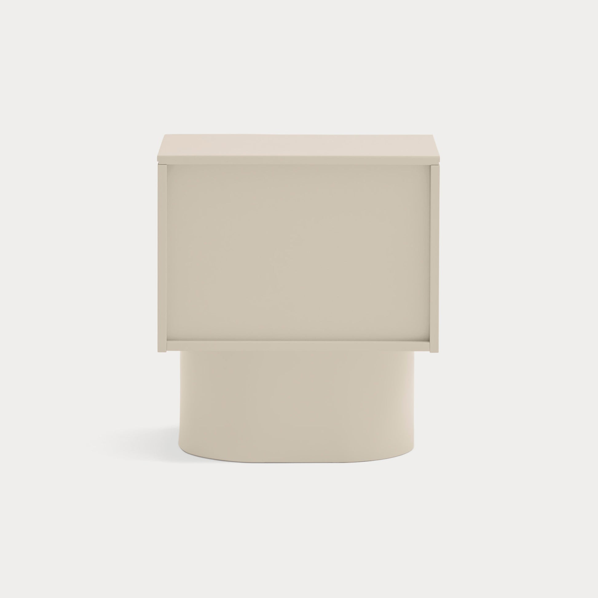 TOTEM Bedside table sand - back