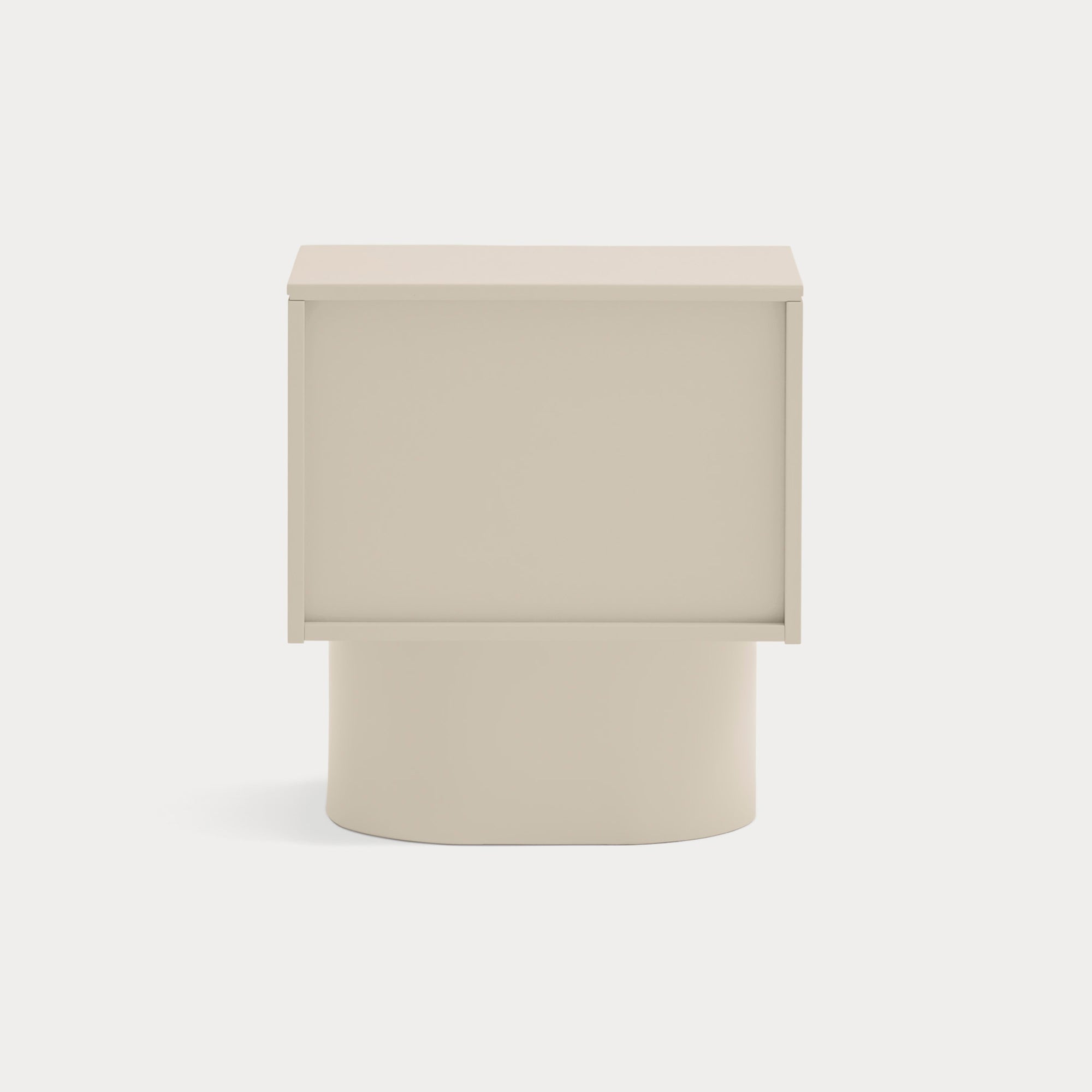 TOTEM Bedside table sand - back