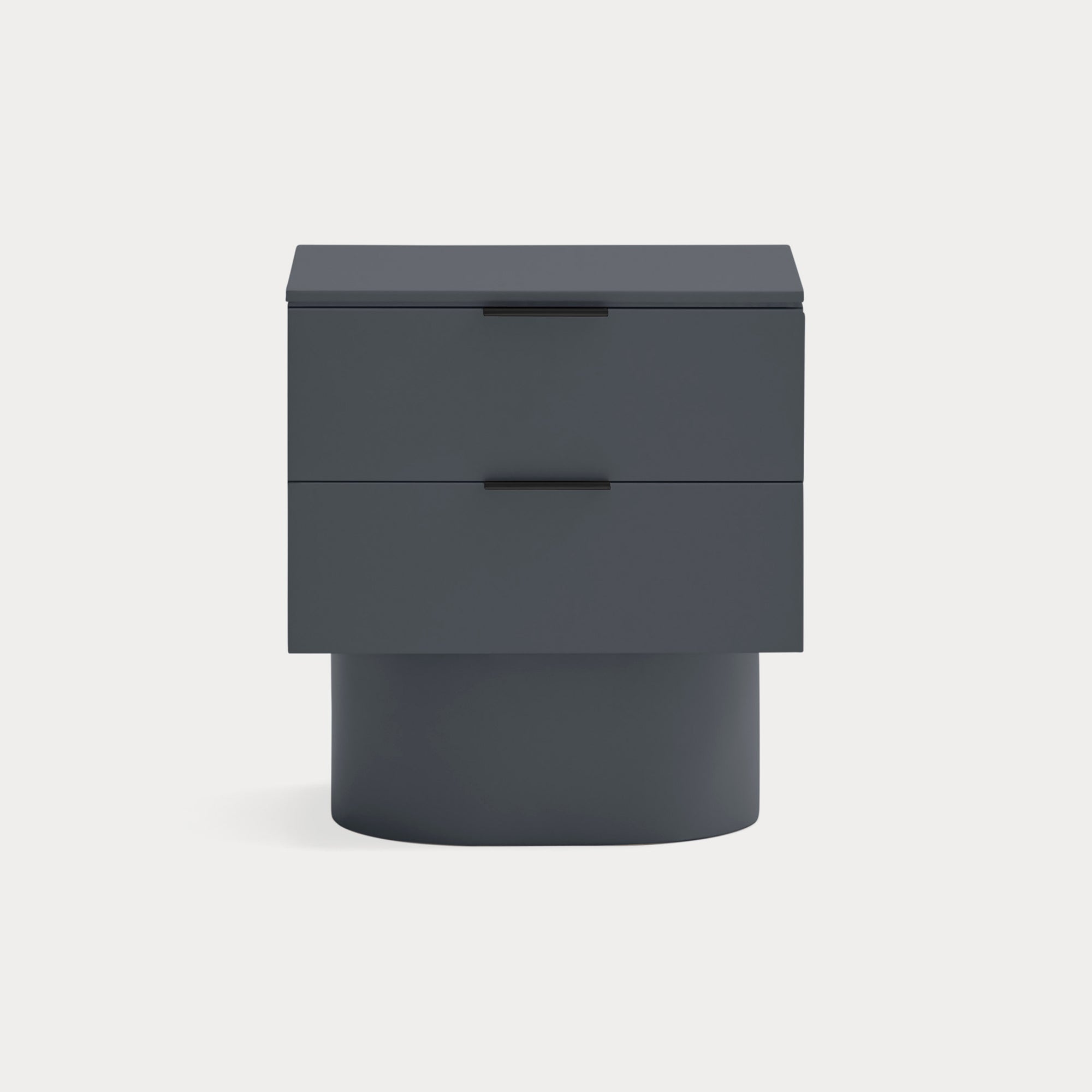 TOTEM Bedside table anthracite gray - front