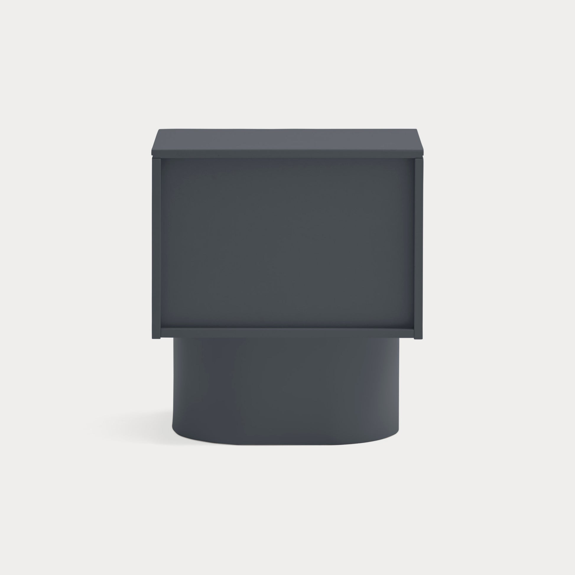 TOTEM Bedside table anthracite gray - back