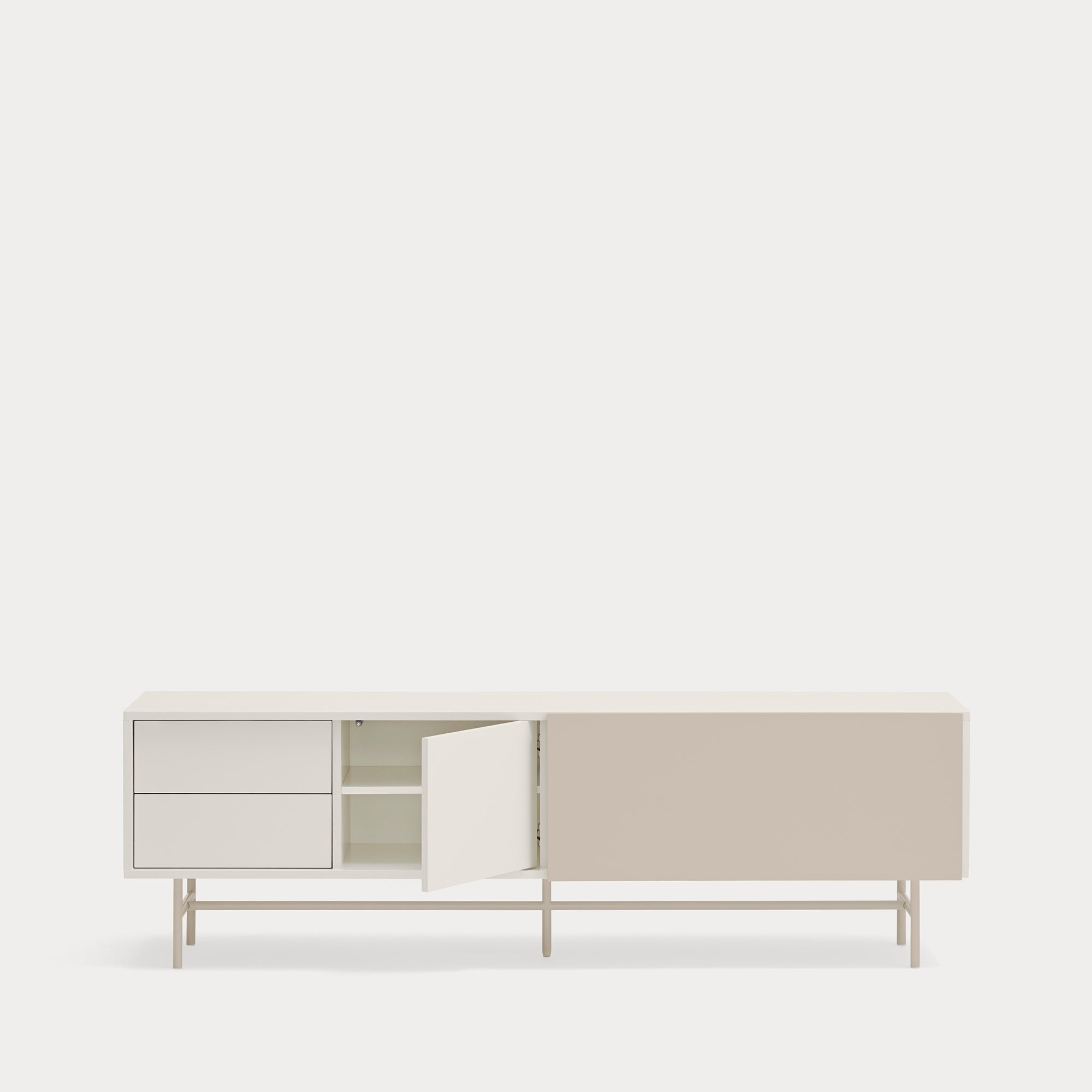 NUBE TV Cabinet cream/sand - detail