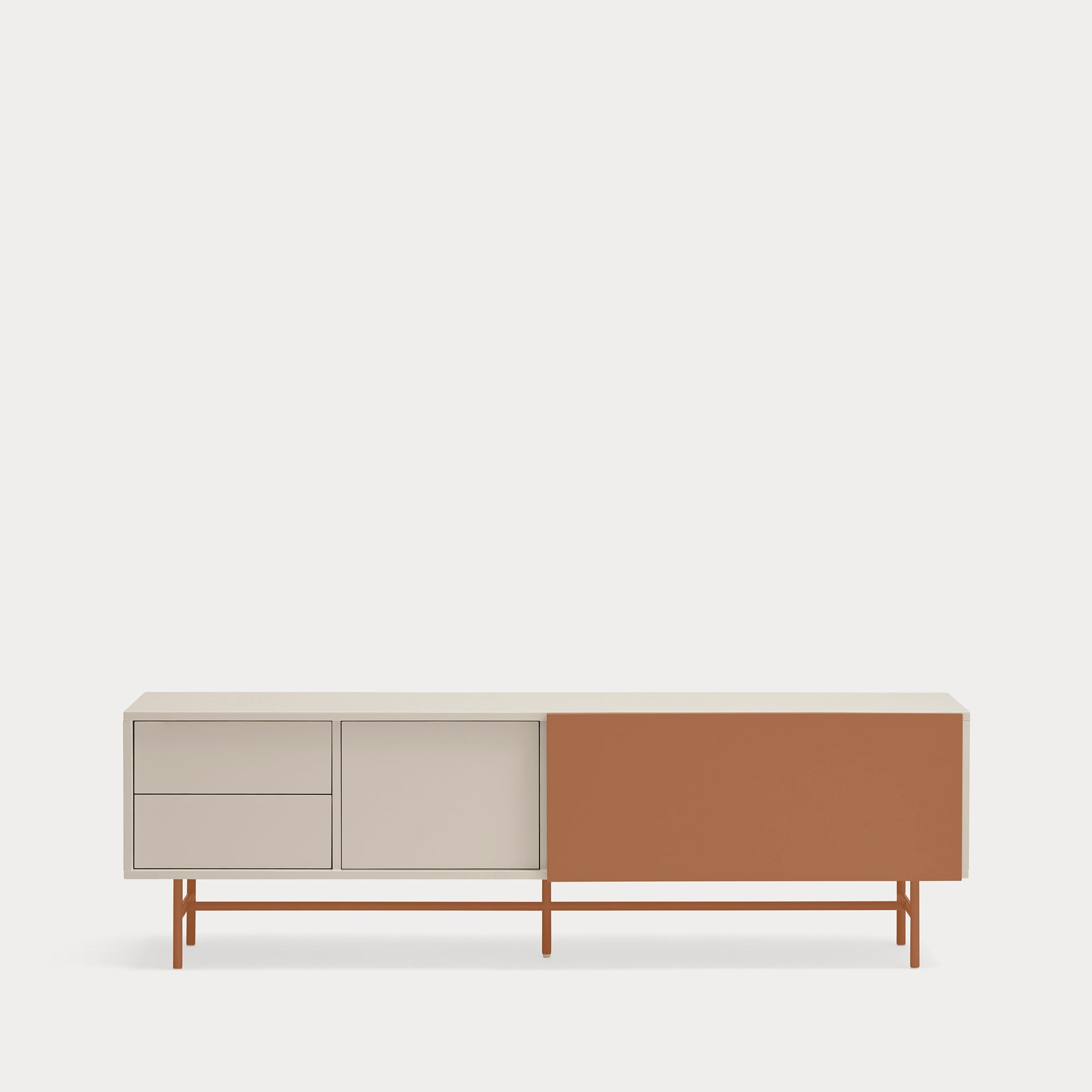NUBE TV Cabinet sand/clay - front