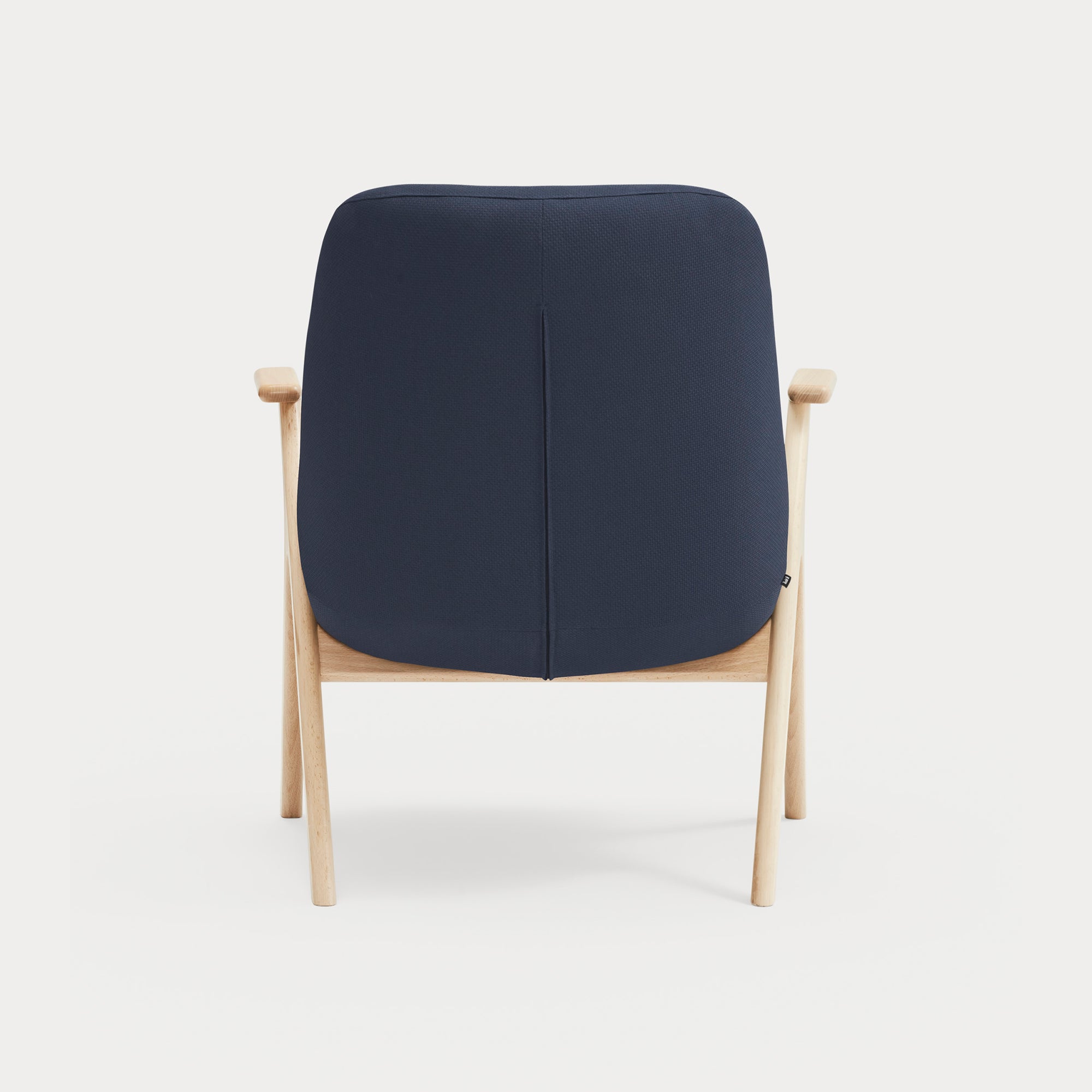 DINS Armchair wood s dark blue - back