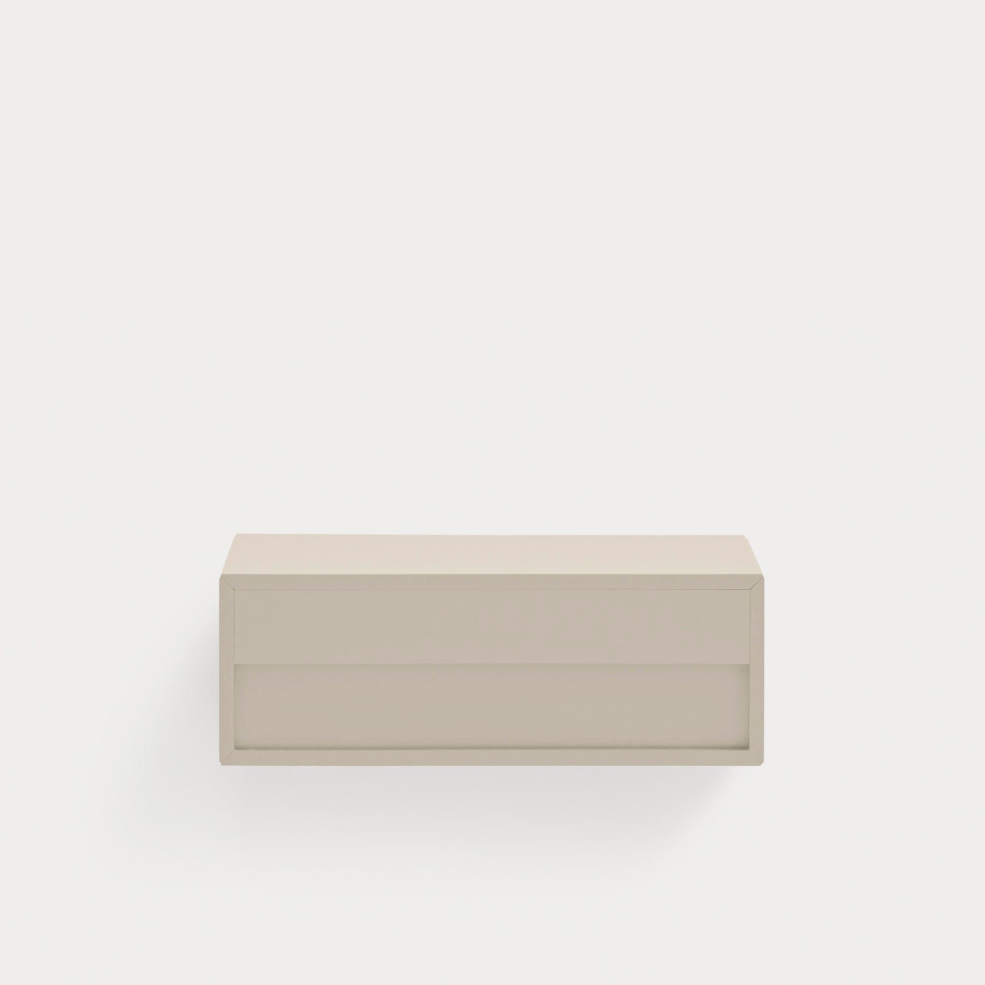 PLATT Bedside table sand - corner