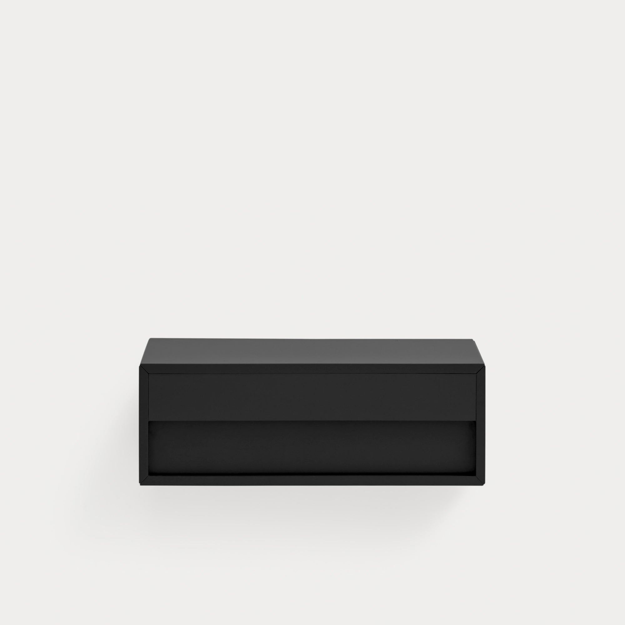 PLATT Bedside table black - corner