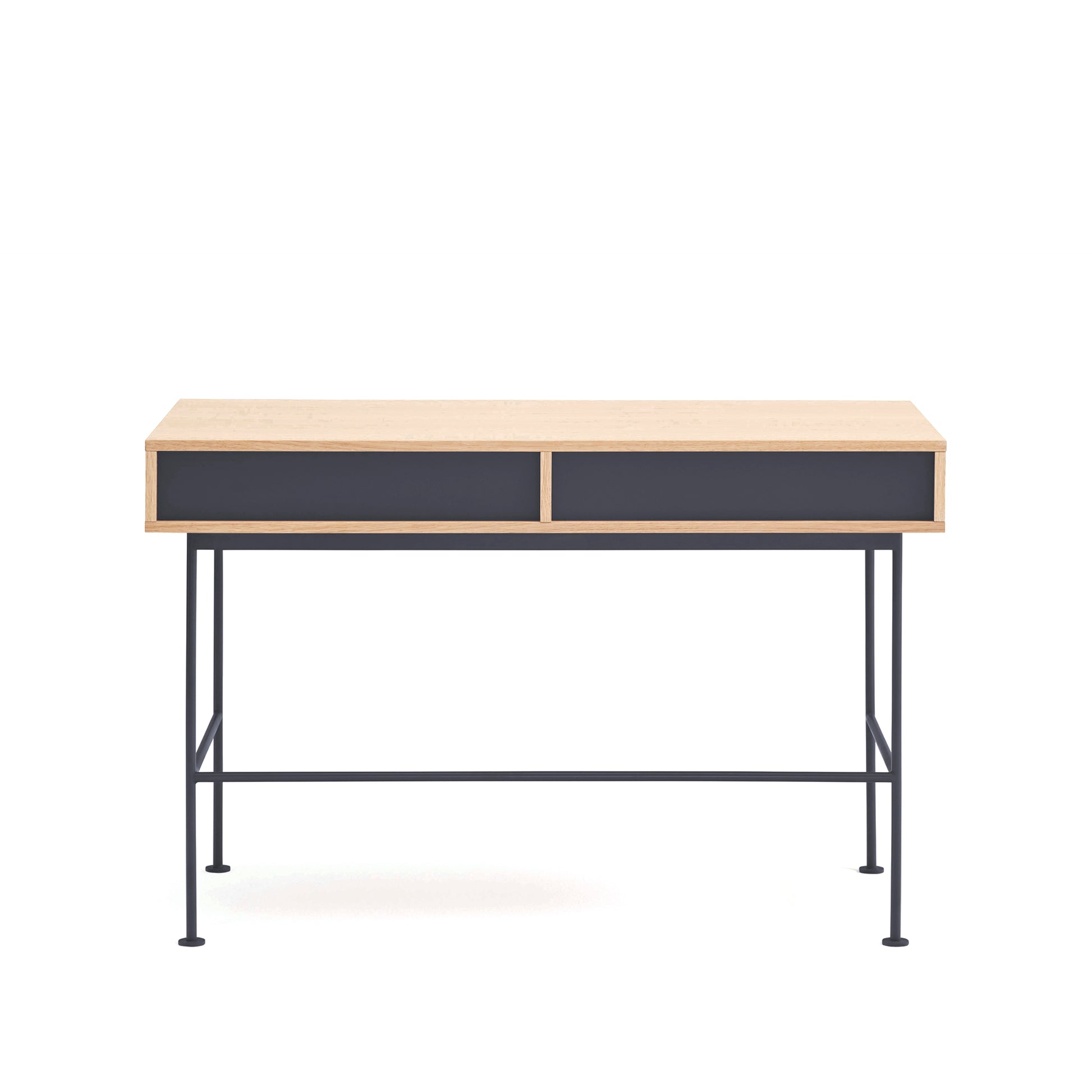 YOKO Desk oak/anthracite gray - back