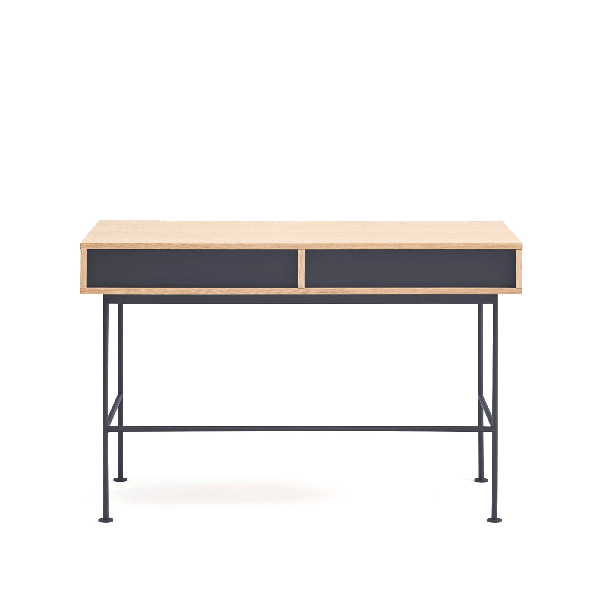 YOKO Desk oak/anthracite gray - back