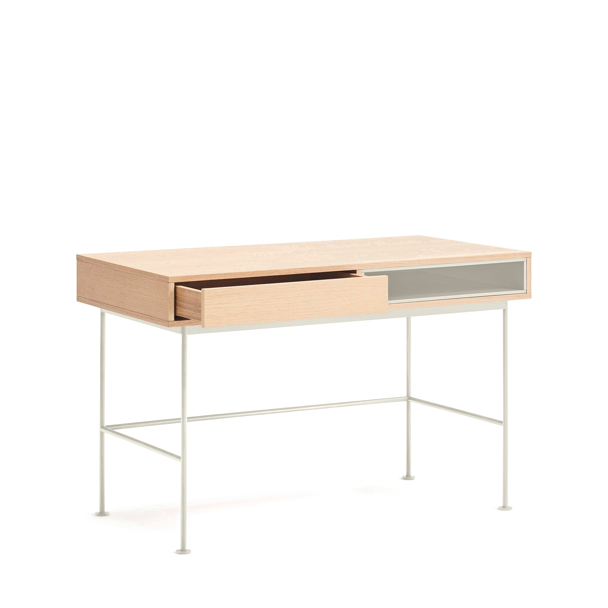 YOKO Desk oak/cream - corner