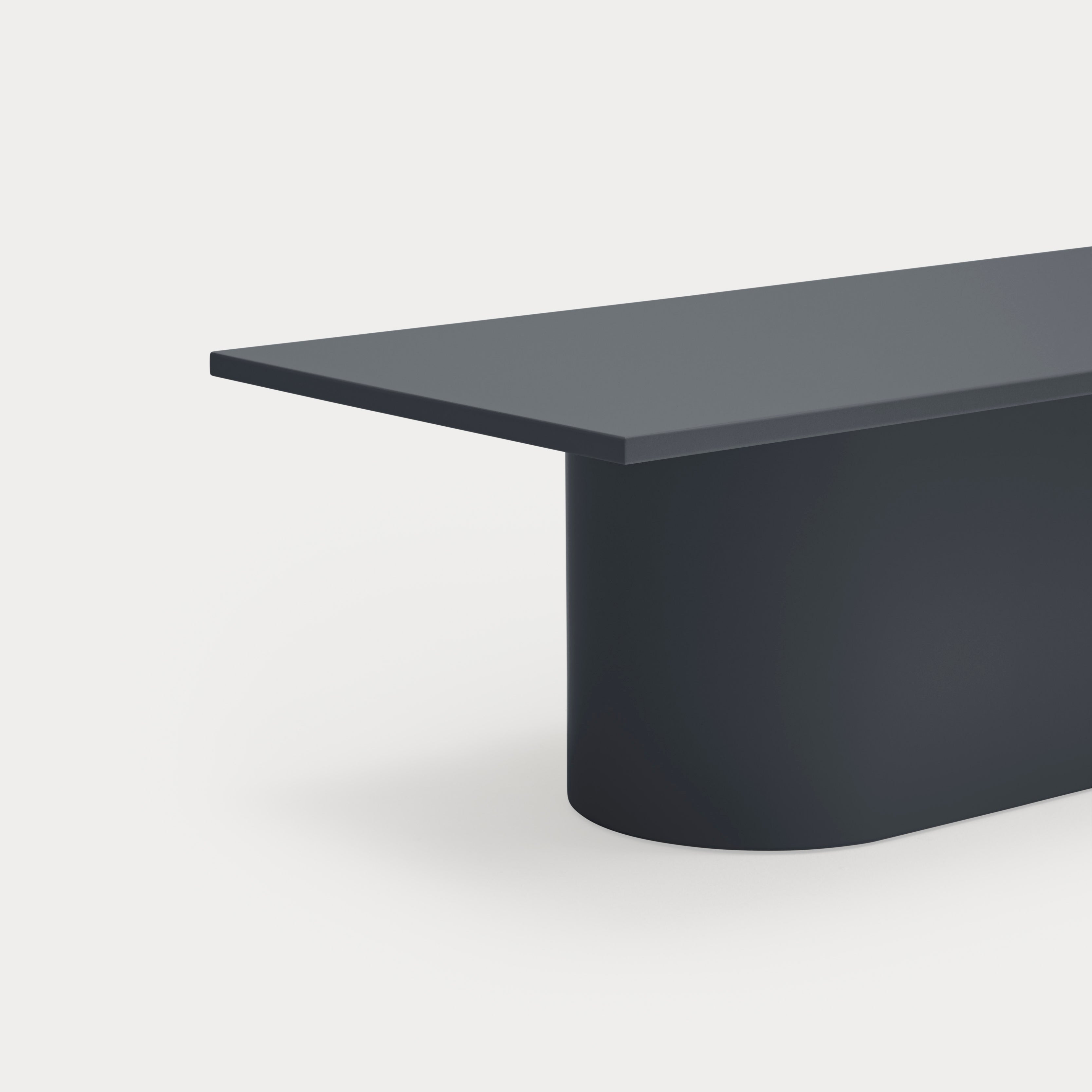 TOTEM Coffee table anthracite gray - corner