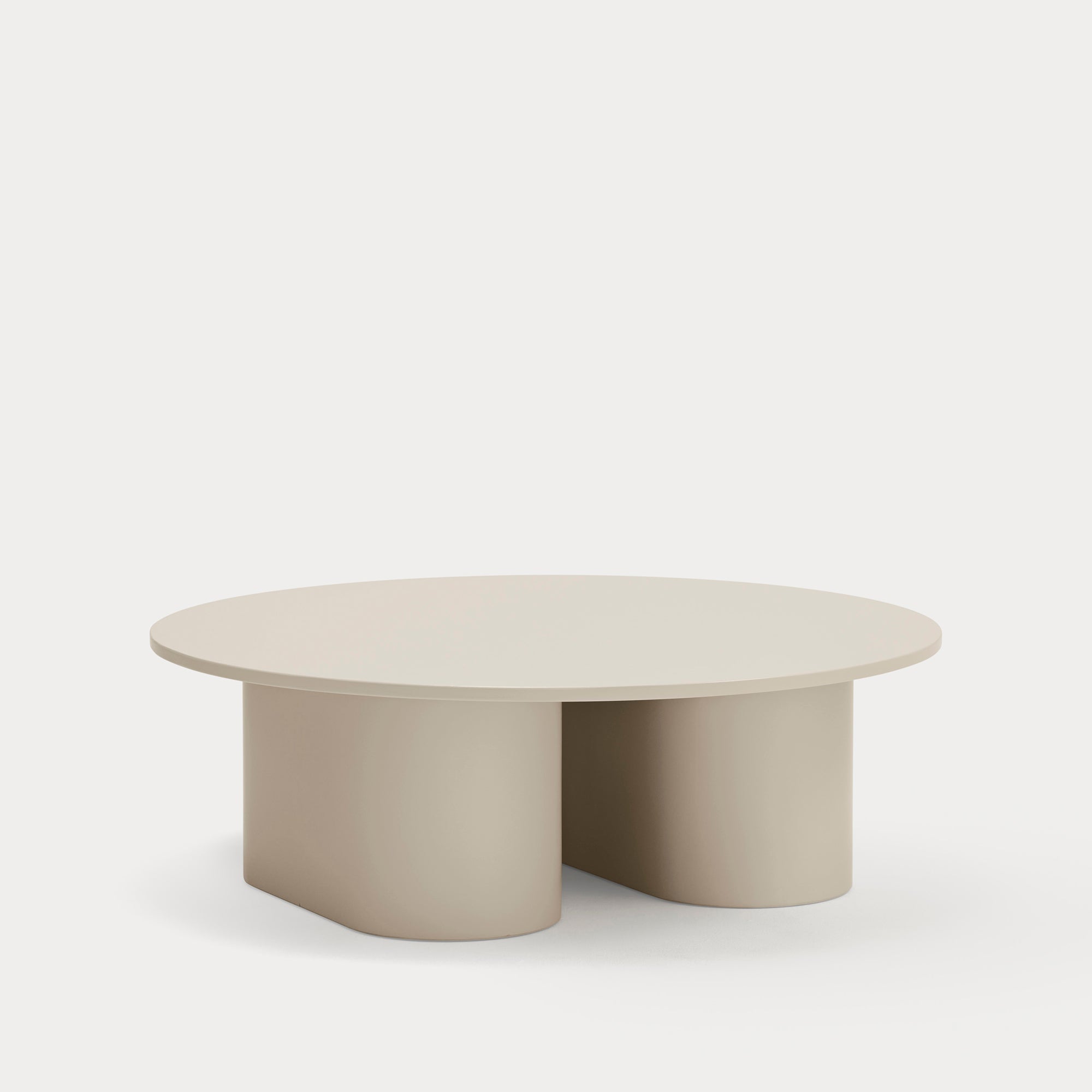 TOTEM Round Coffee table sand - corner