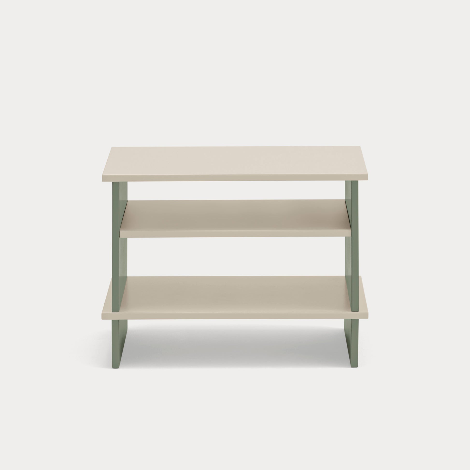 INARI Bedside table sand/green - front